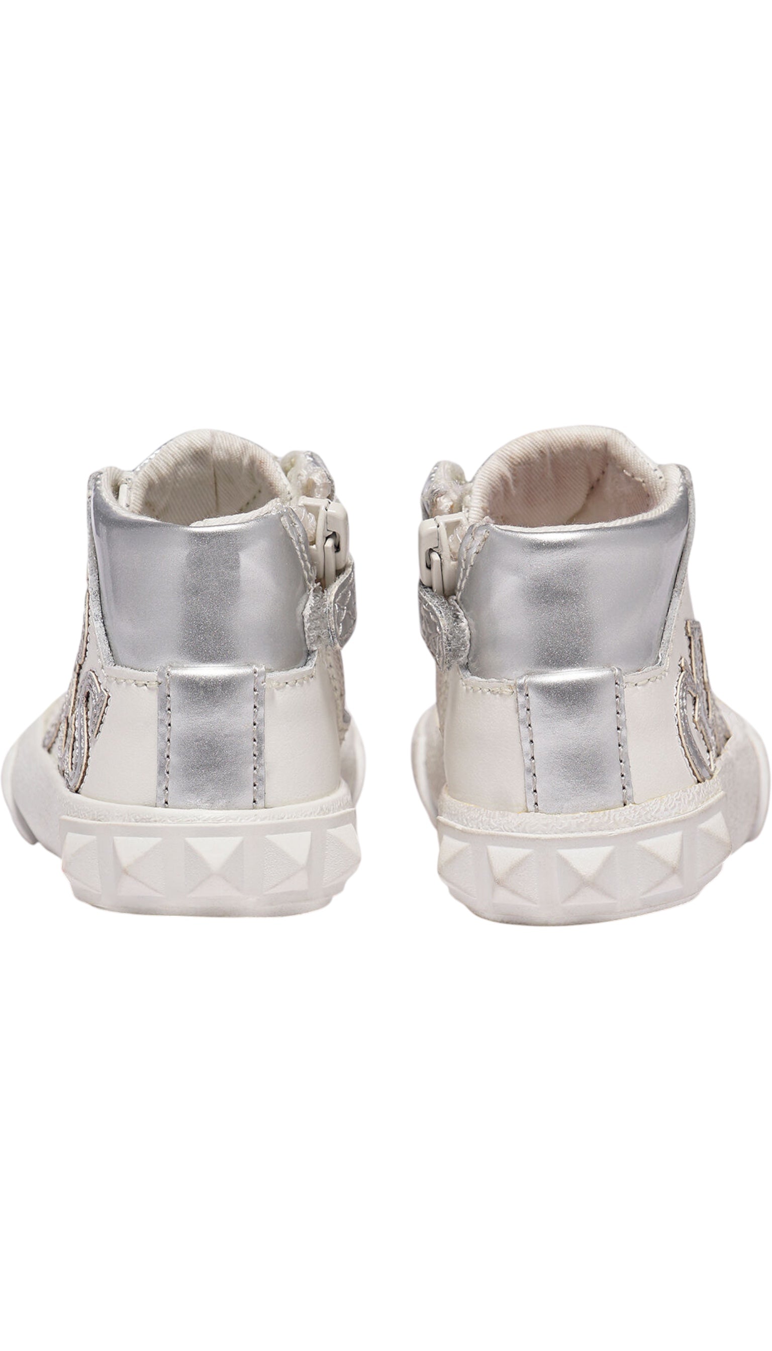 Adidași înalți pentru fete Guess albi