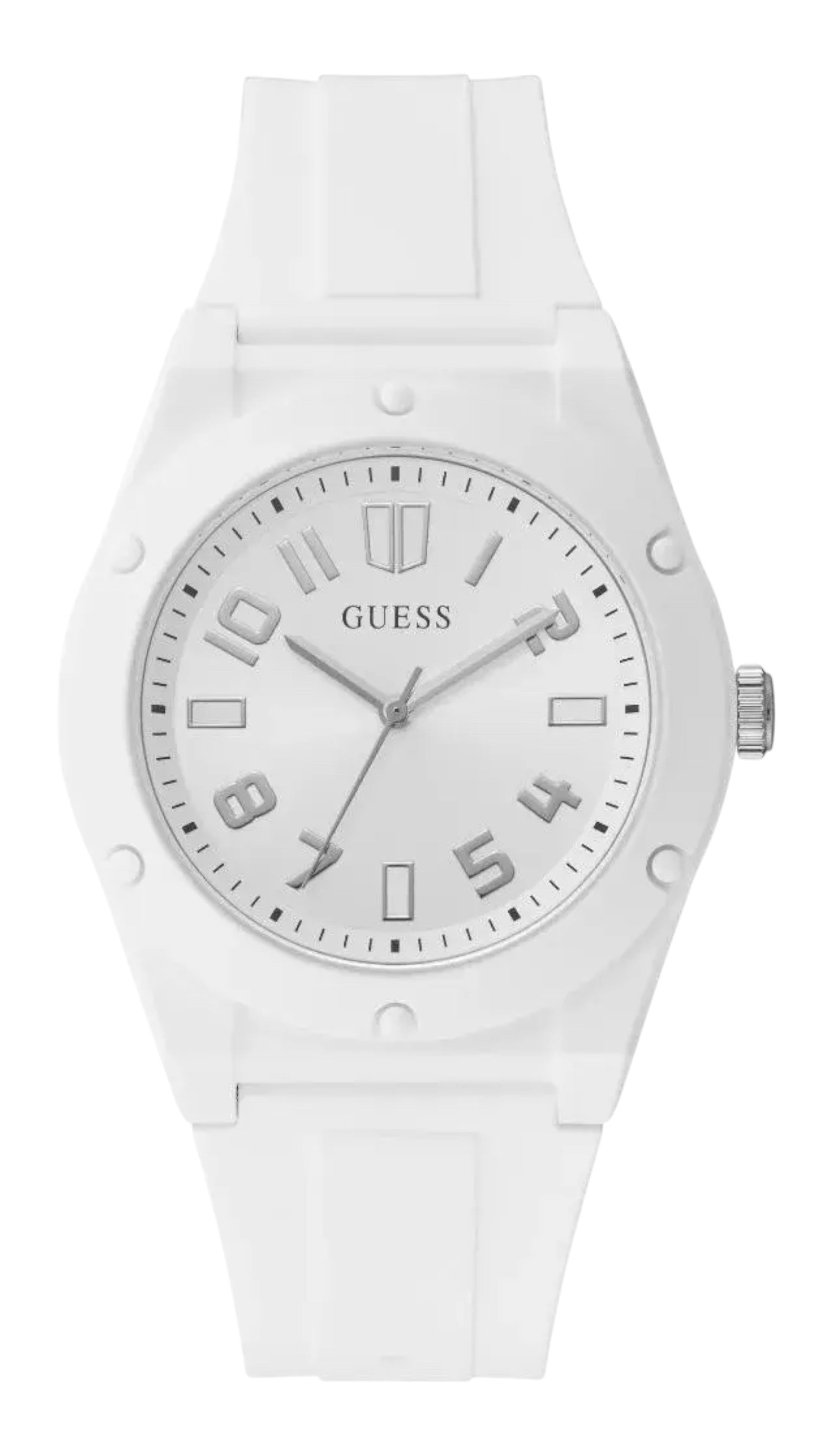 Ceas de bărbați Guess U1382G1 alb