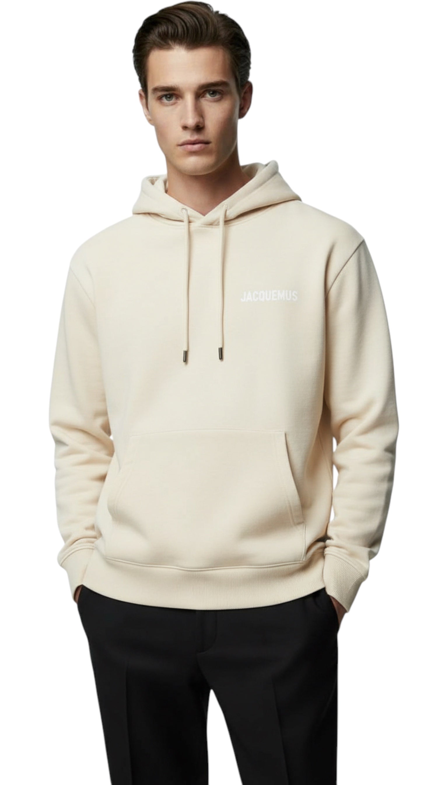 Jacquemus unisex beige hoodie