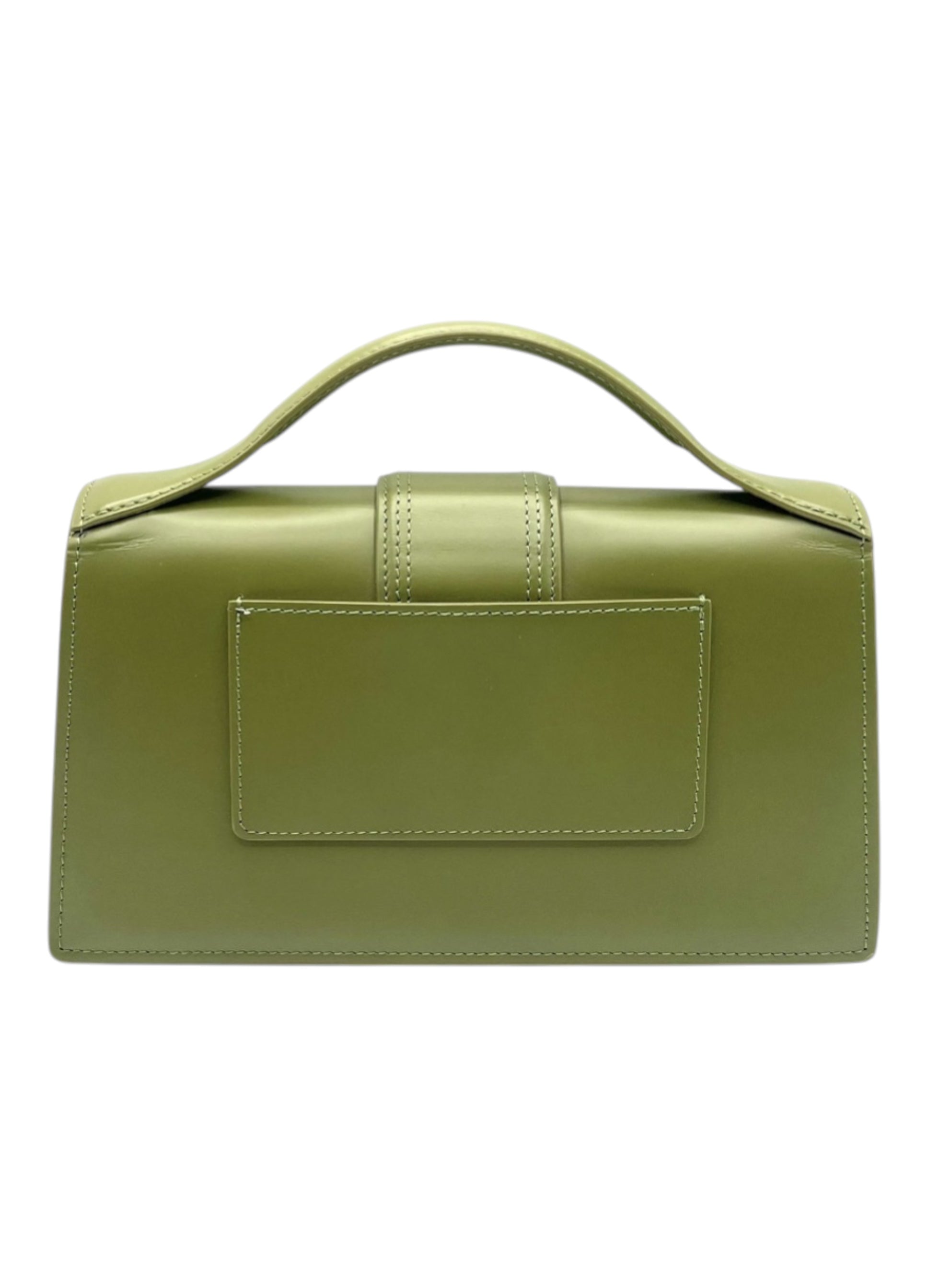 Leather handbag Le Grand Bambino Olive JACQUEMUS