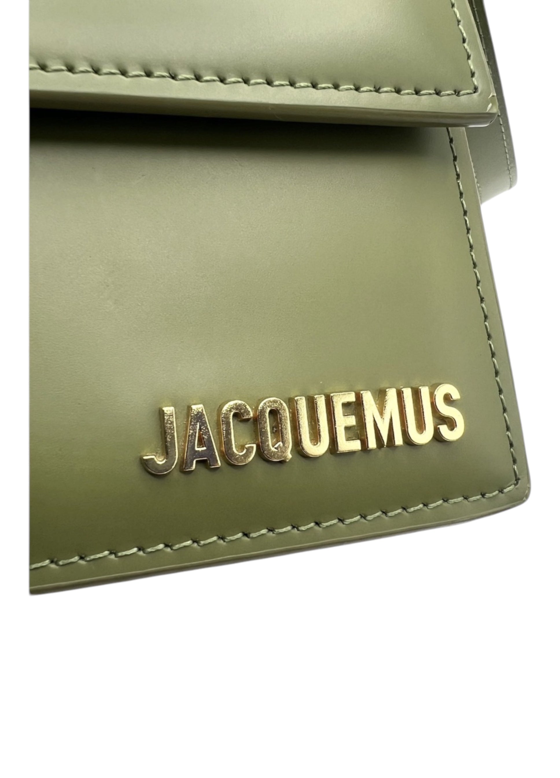 Geantă de mână din piele Le Grand Bambino Olive JACQUEMUS