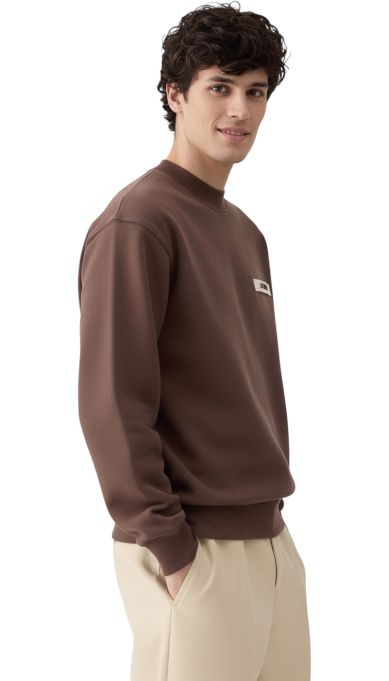 Sweatshirt unisexe Jacquemus  Gros Grain dark brown