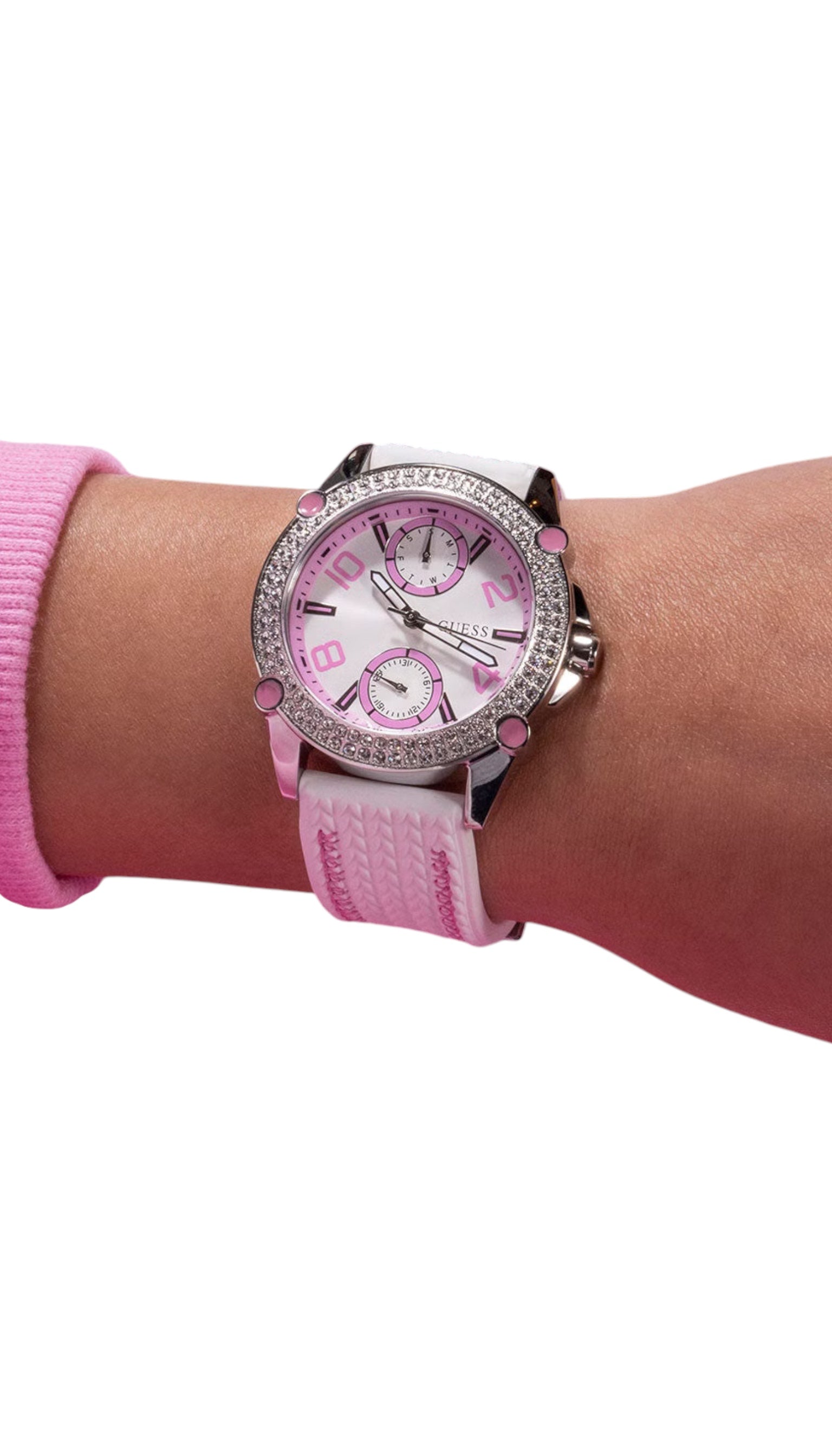 Montre Femme Guess GW0554L1 Blanc/Rose