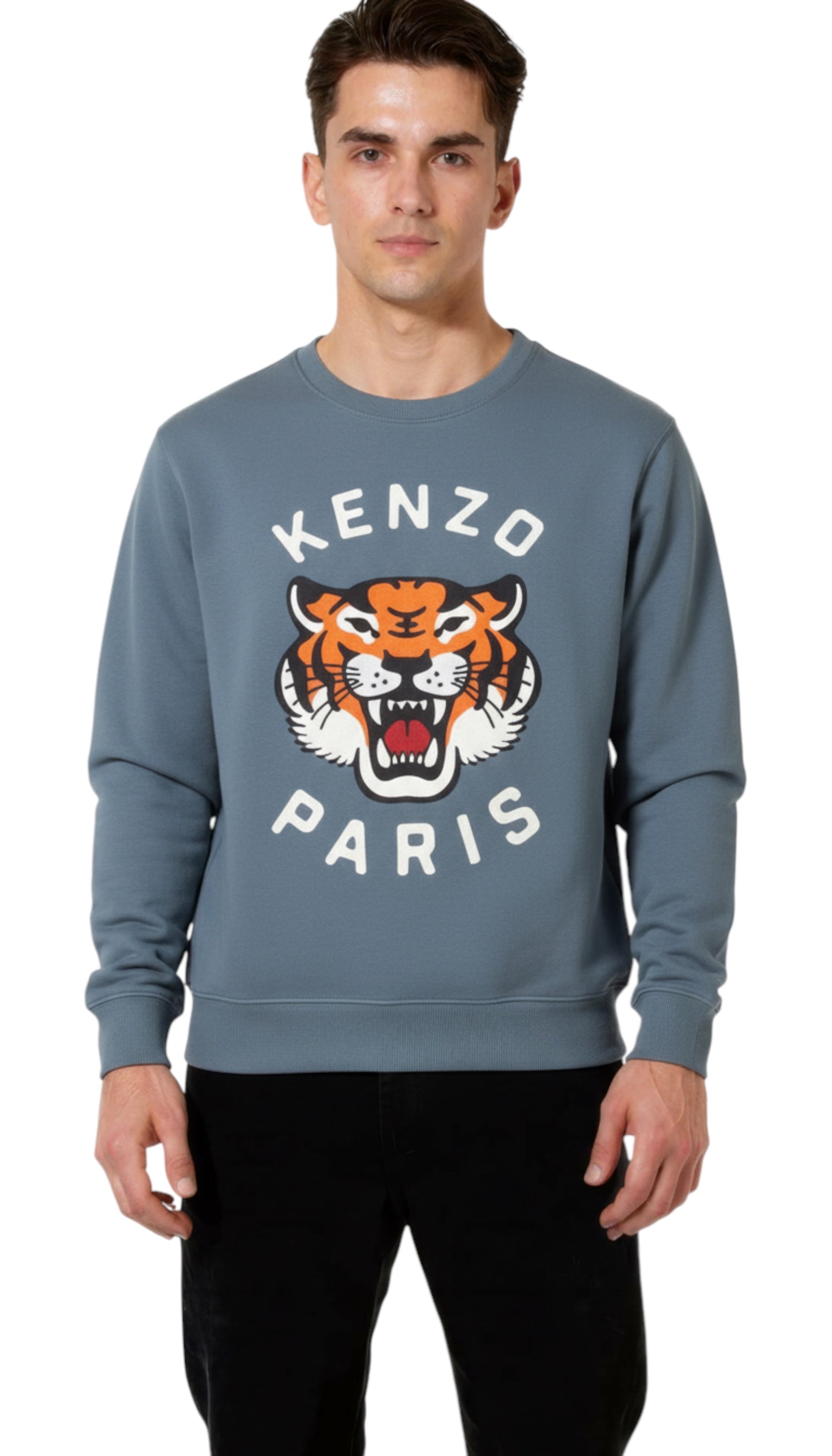 Kenzo classics lucky tiger blue men's sweatshirt