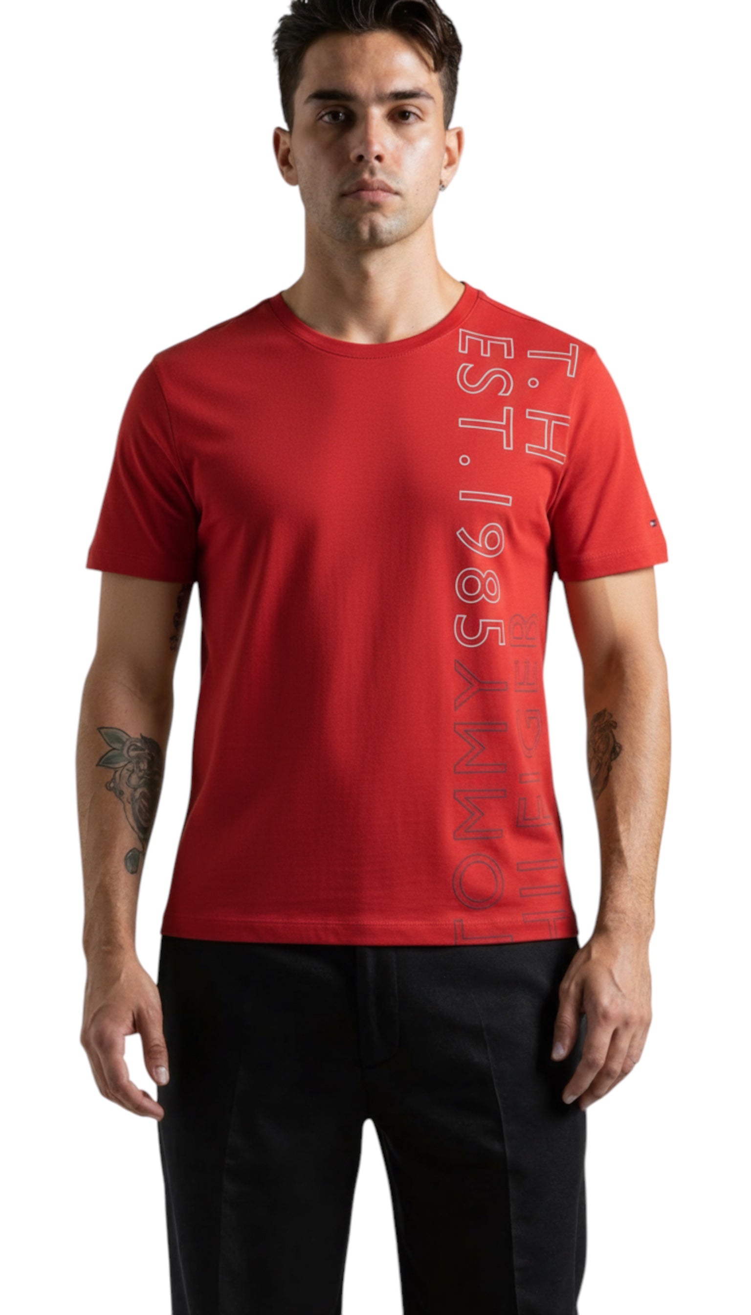 T-Shirt homme Tommy Hilfiger rouge