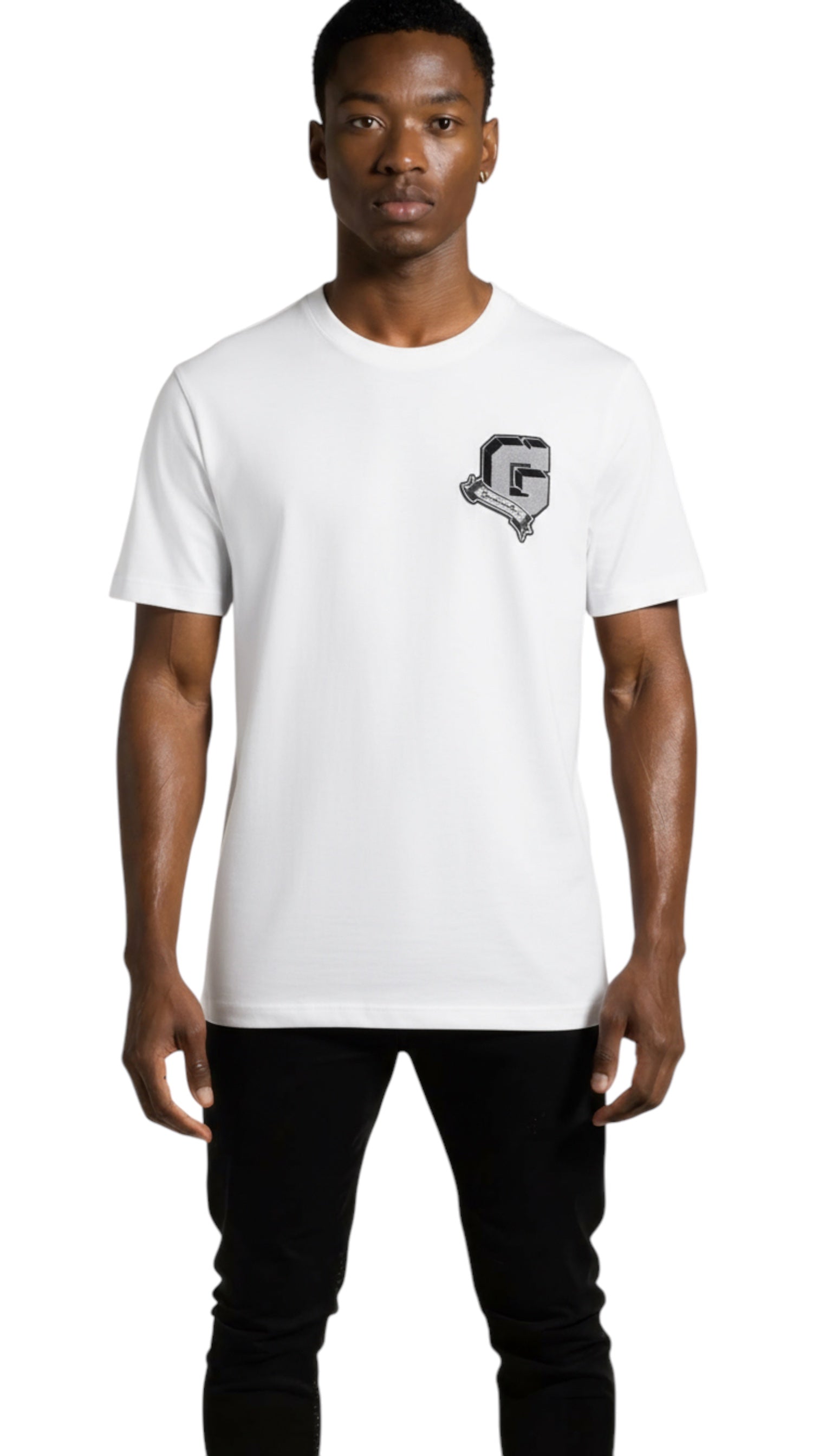 Tricou alb pentru bărbați Cipria cu logo Givenchy aplicat