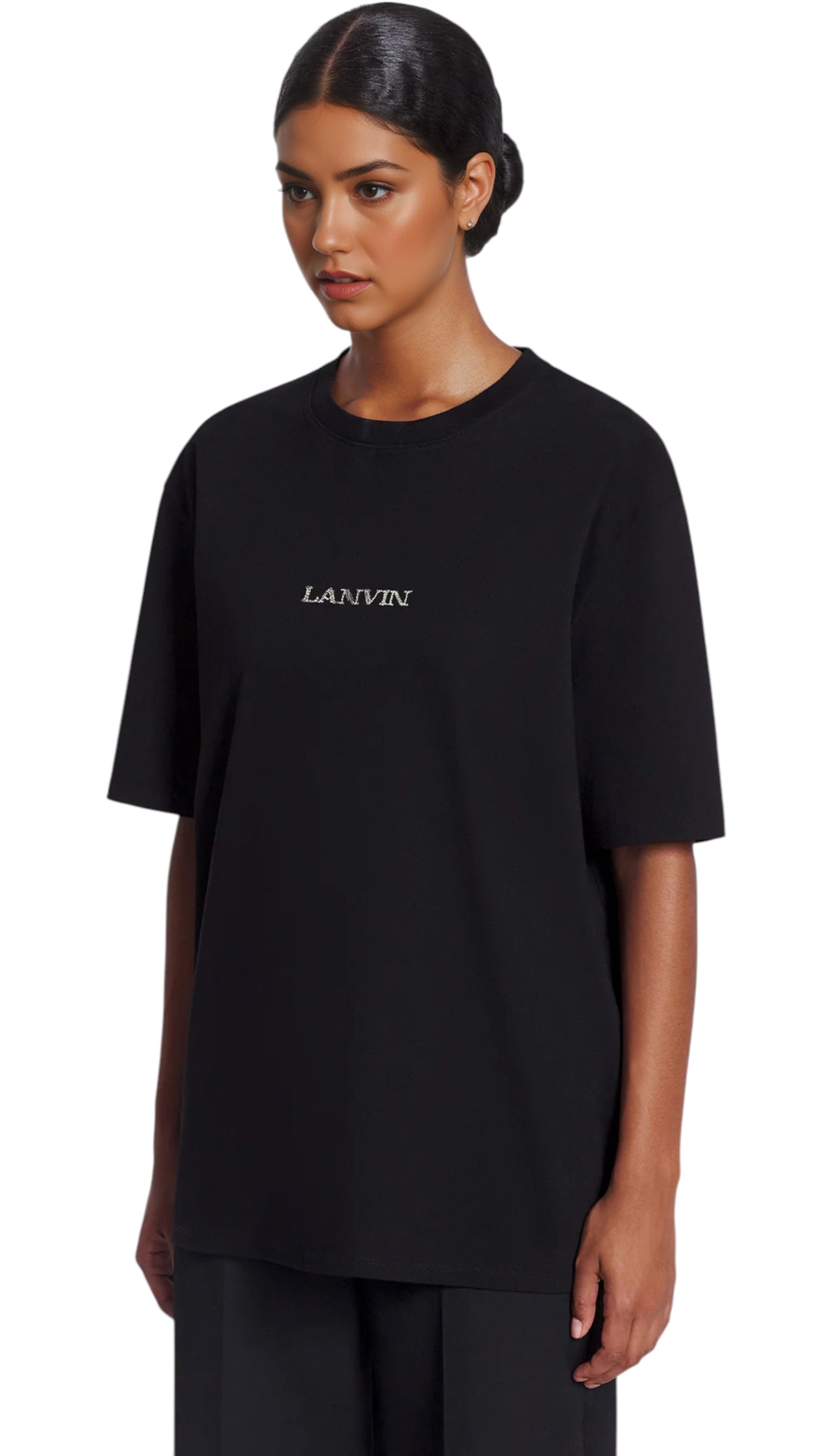 T-Shirt unisexe Lanvin noir
