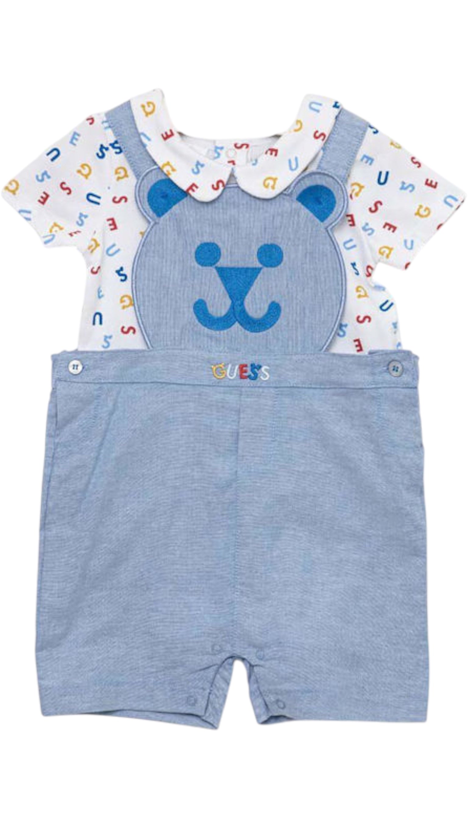 Ensemble combishort T-shirt  bébé Guess