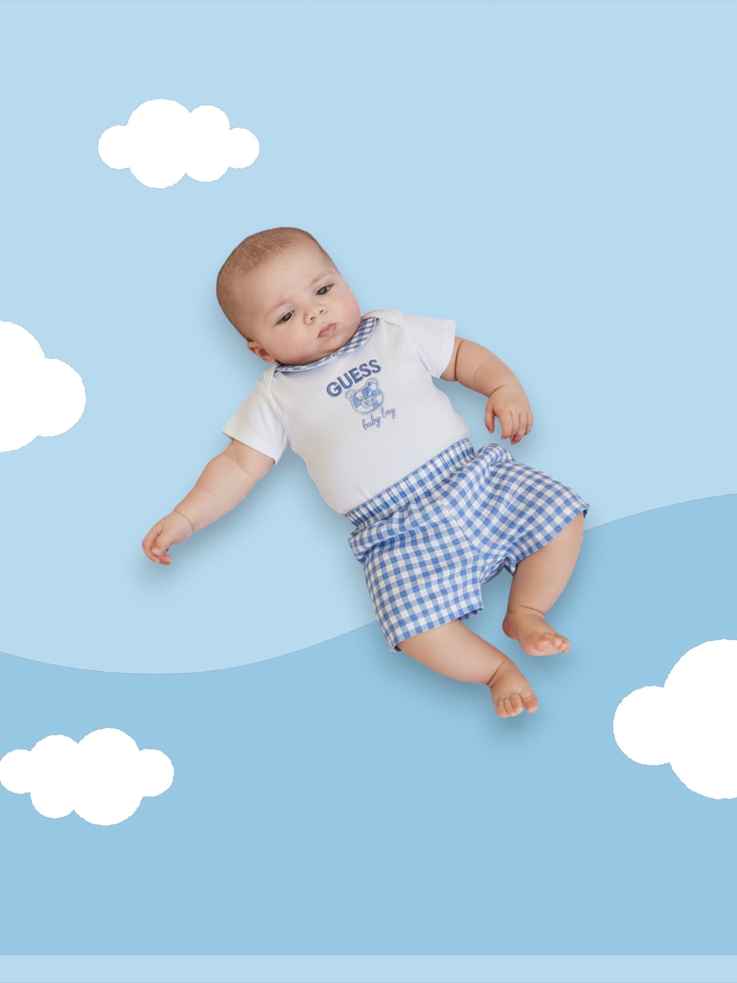 Body bébé  Guess bleu