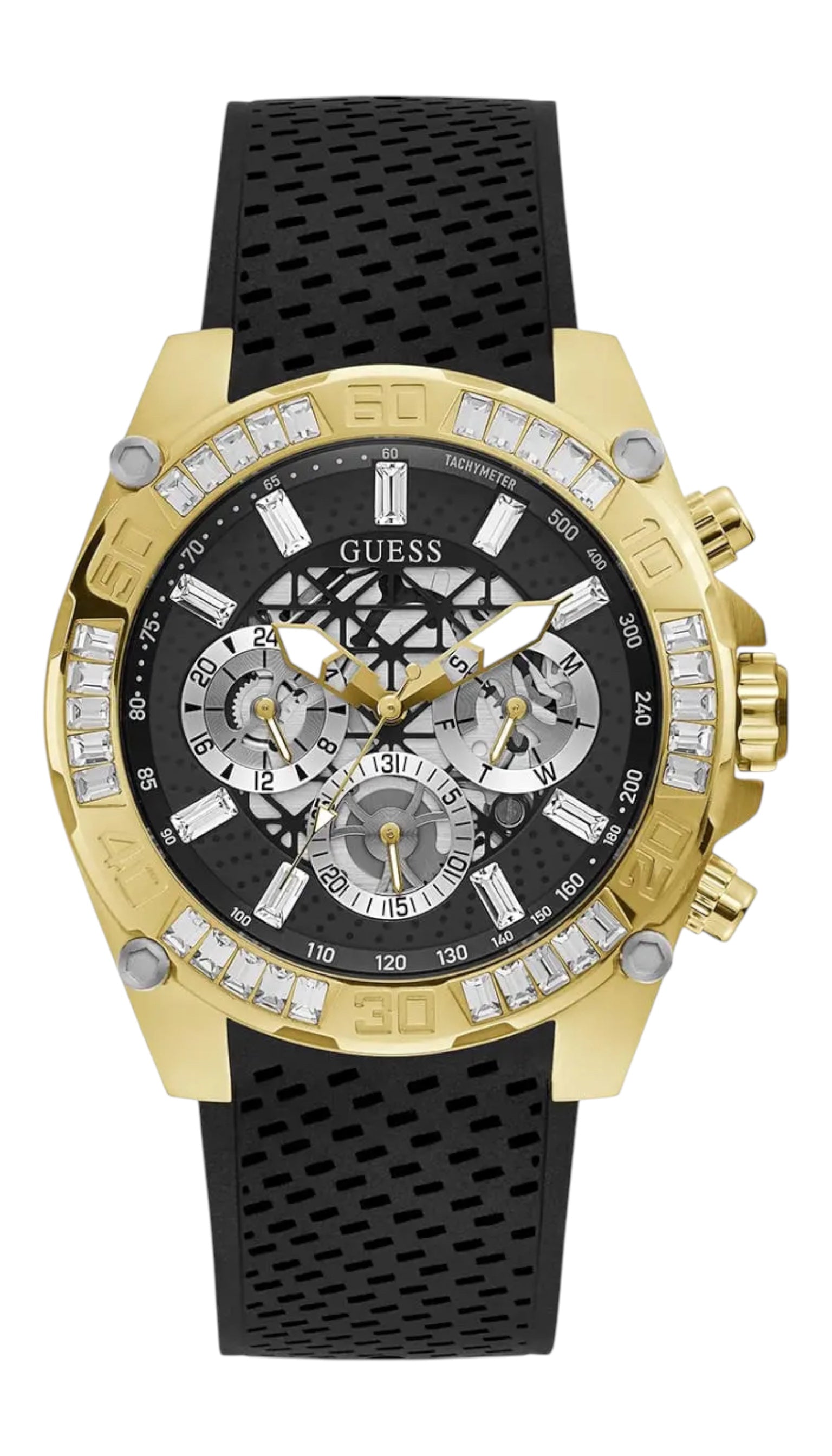 Ceas bărbați Guess GW0333G2 Negru / Auriu