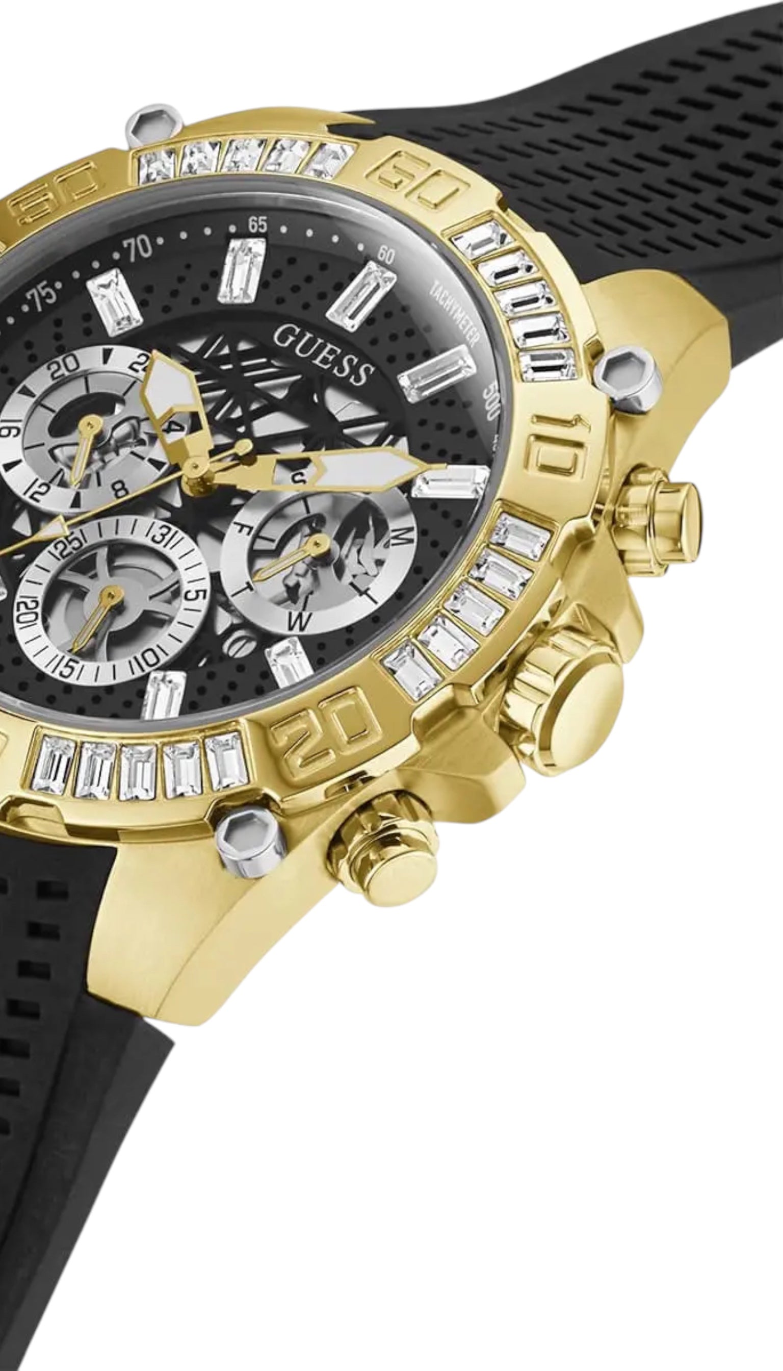 Ceas bărbați Guess GW0333G2 Negru / Auriu