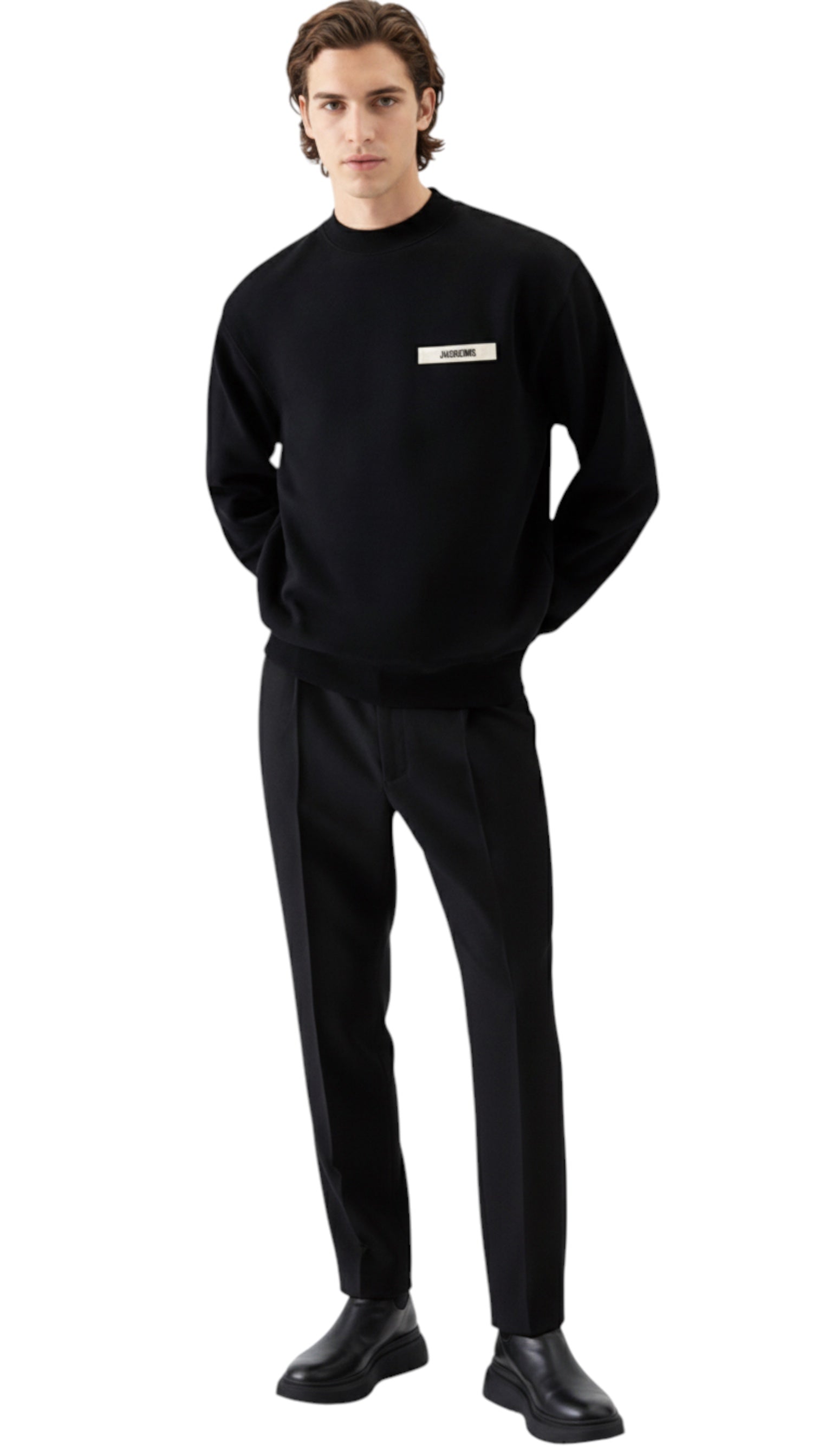 Sweatshirt unisexe Jacquemus  Gros Grain noir