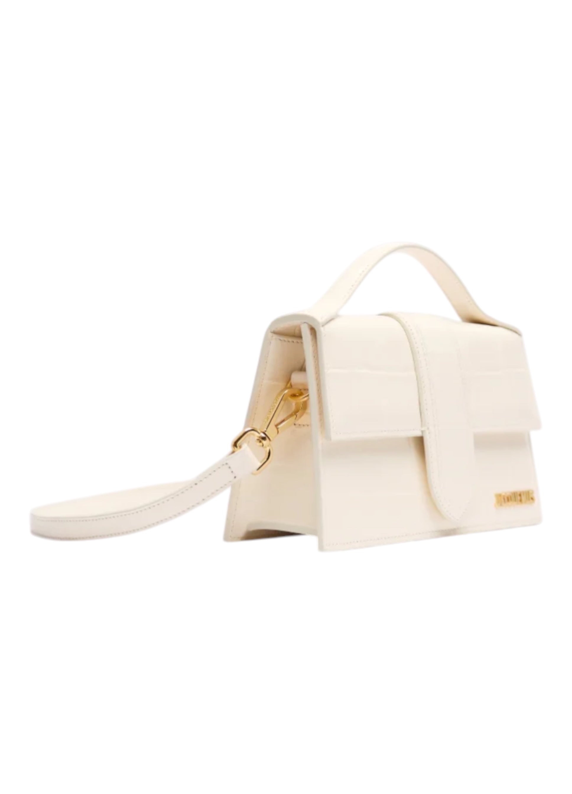 Le Grand Bambino Light Ivory Leather Handbag JACQUEMUS