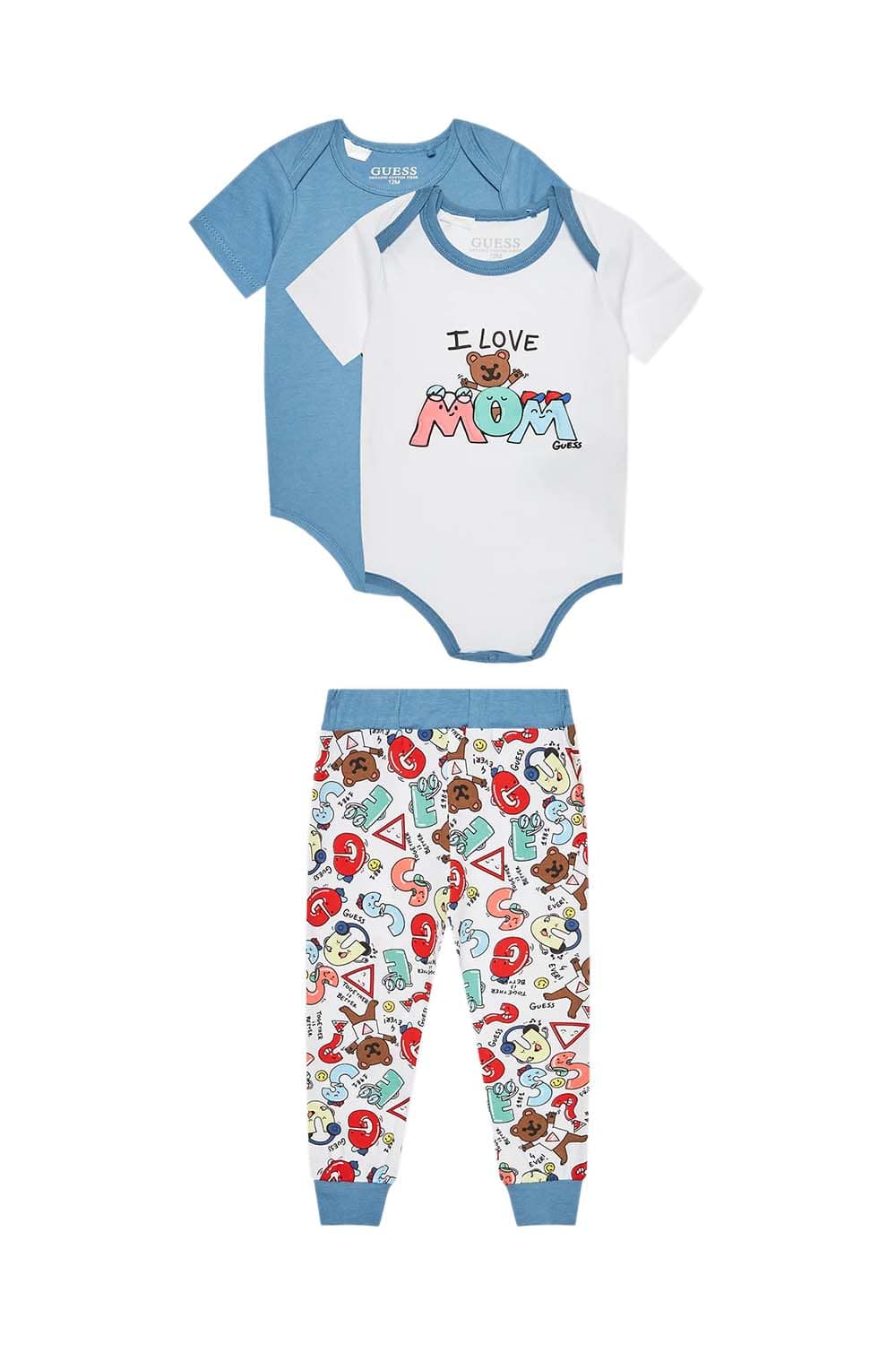 Guess baby boy blue bodysuit