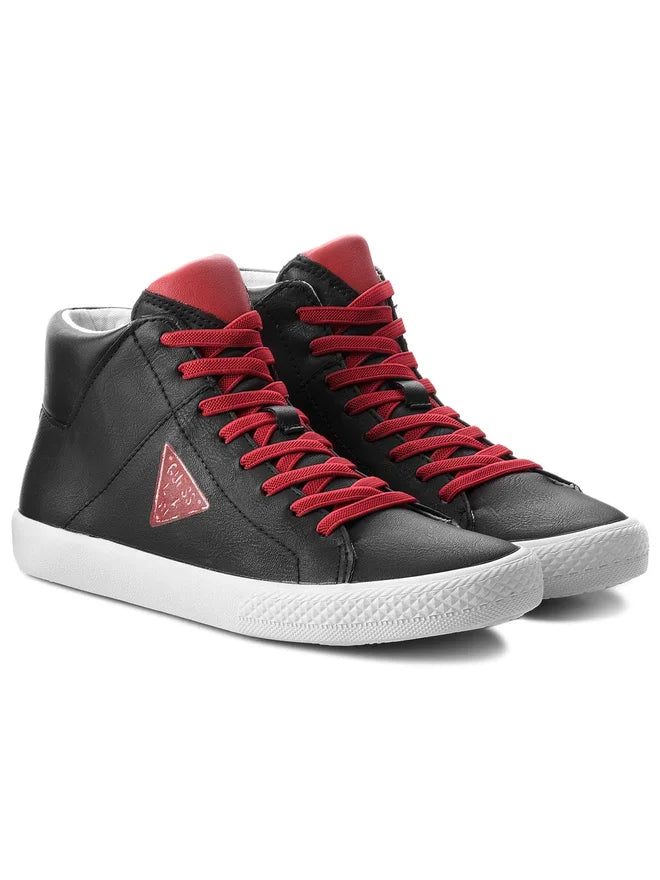 Guess boys' black high-top sneakers
