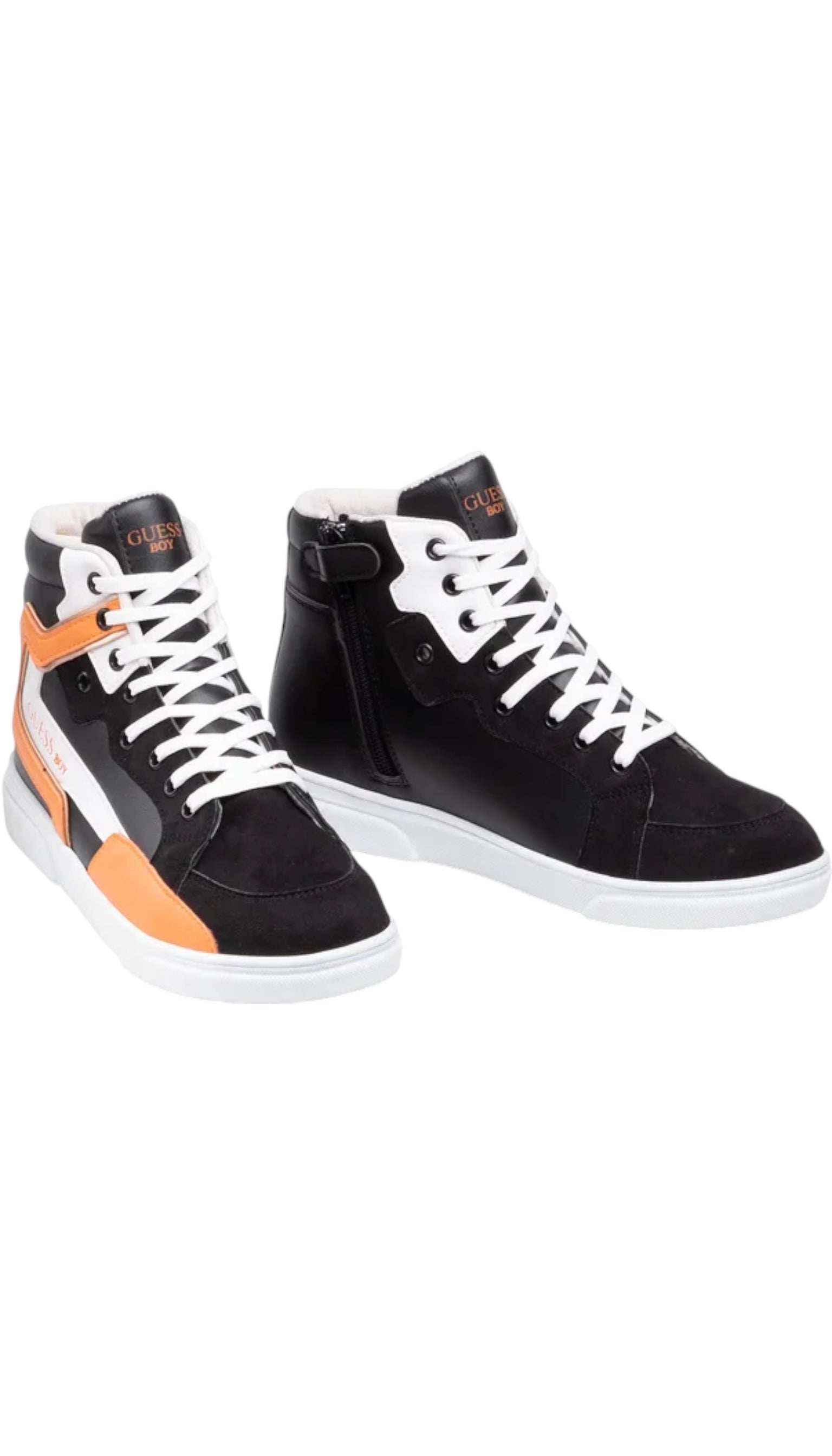 Černé chlapecké vysoké tenisky Guess