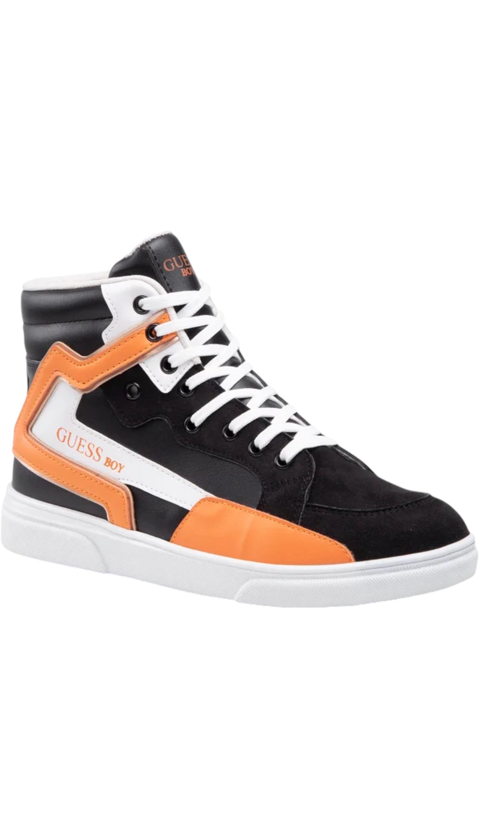 Černé chlapecké vysoké tenisky Guess