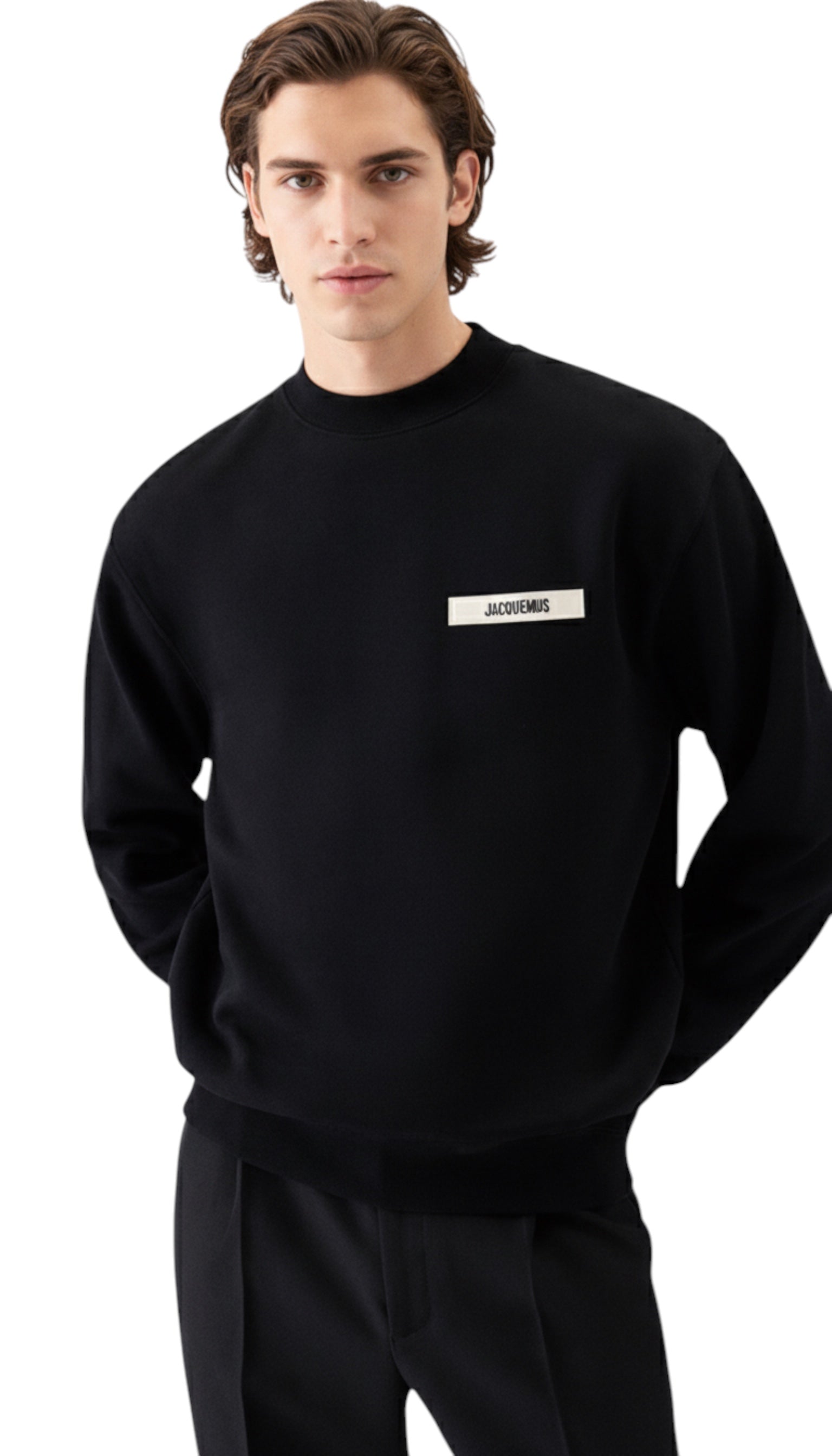 Sweatshirt unisexe Jacquemus  Gros Grain noir