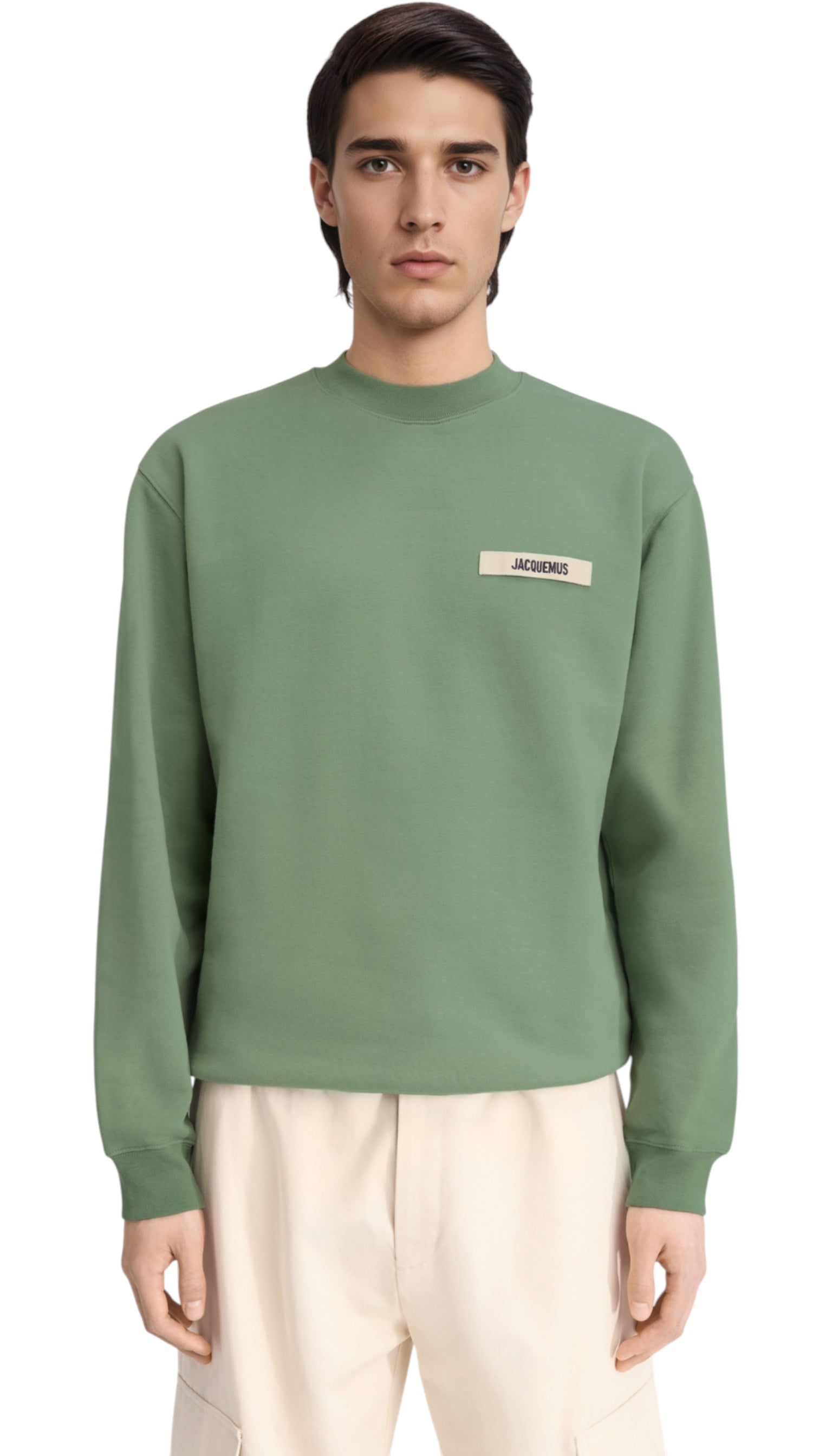 Sweatshirt unisexe Jacquemus  Gros Grain light green