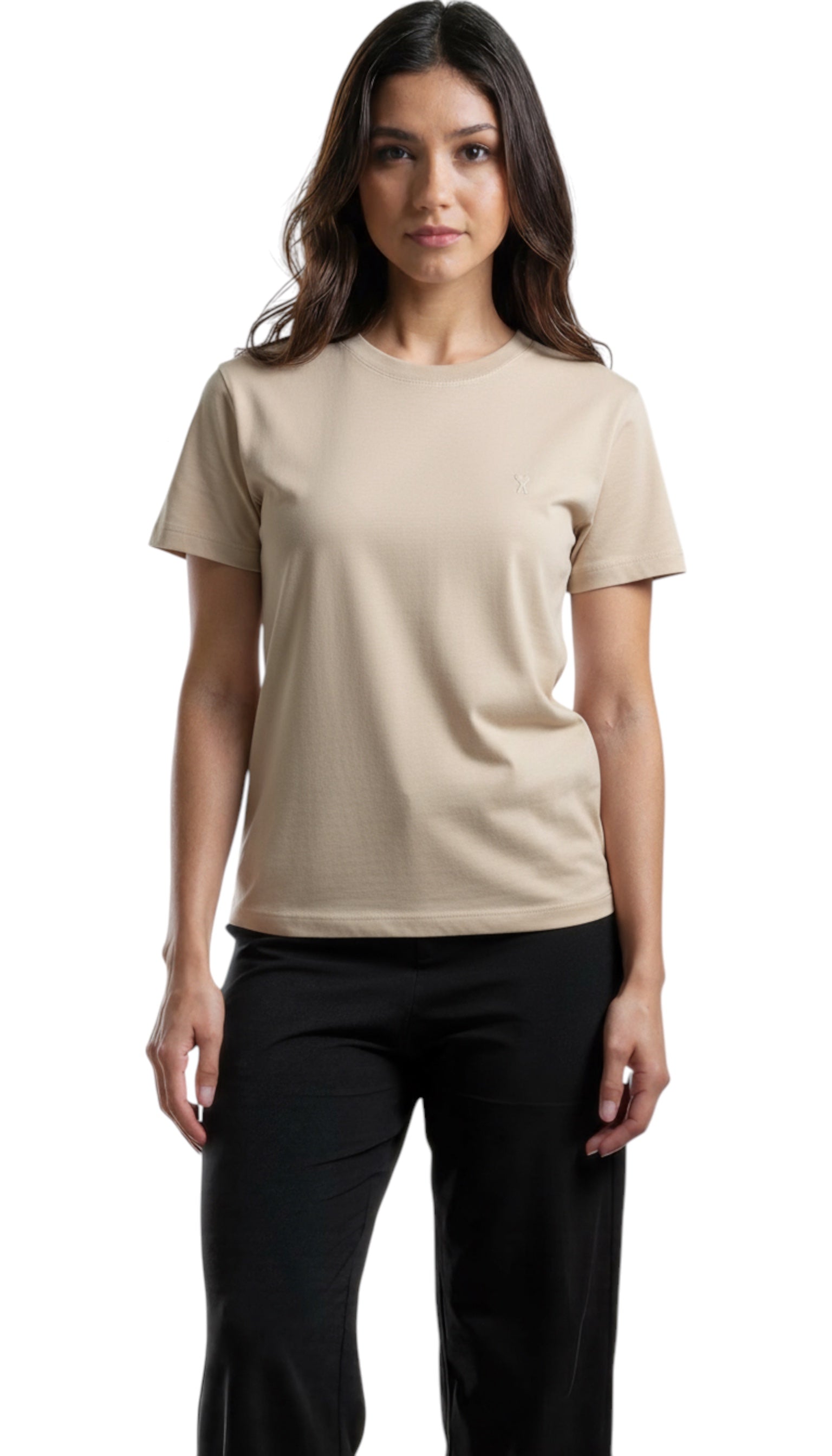 T-shirt unisexe  ami de coeur en coton biologique beige