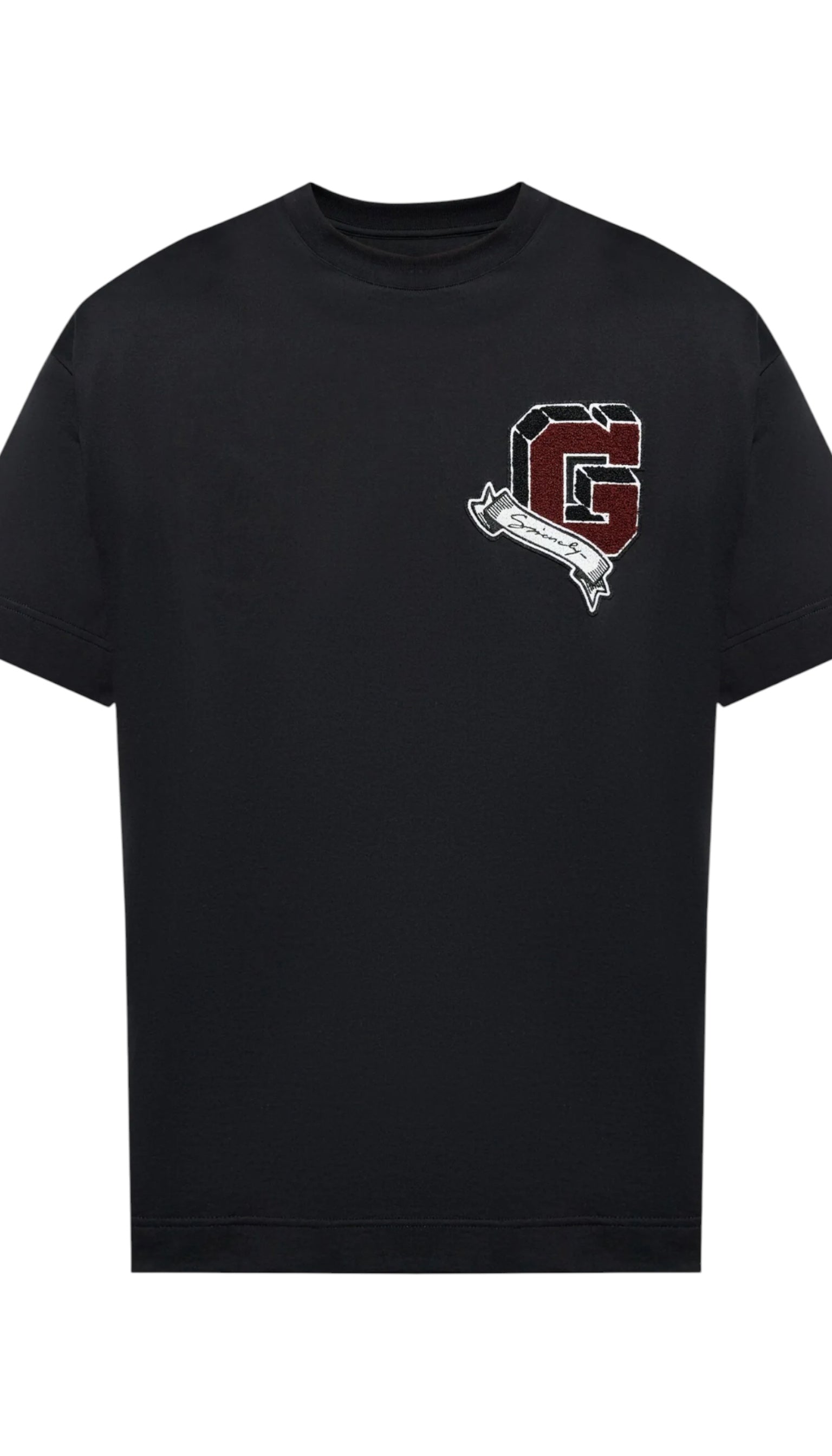 Tricou de bărbați negru cu logo Givenchy aplicat