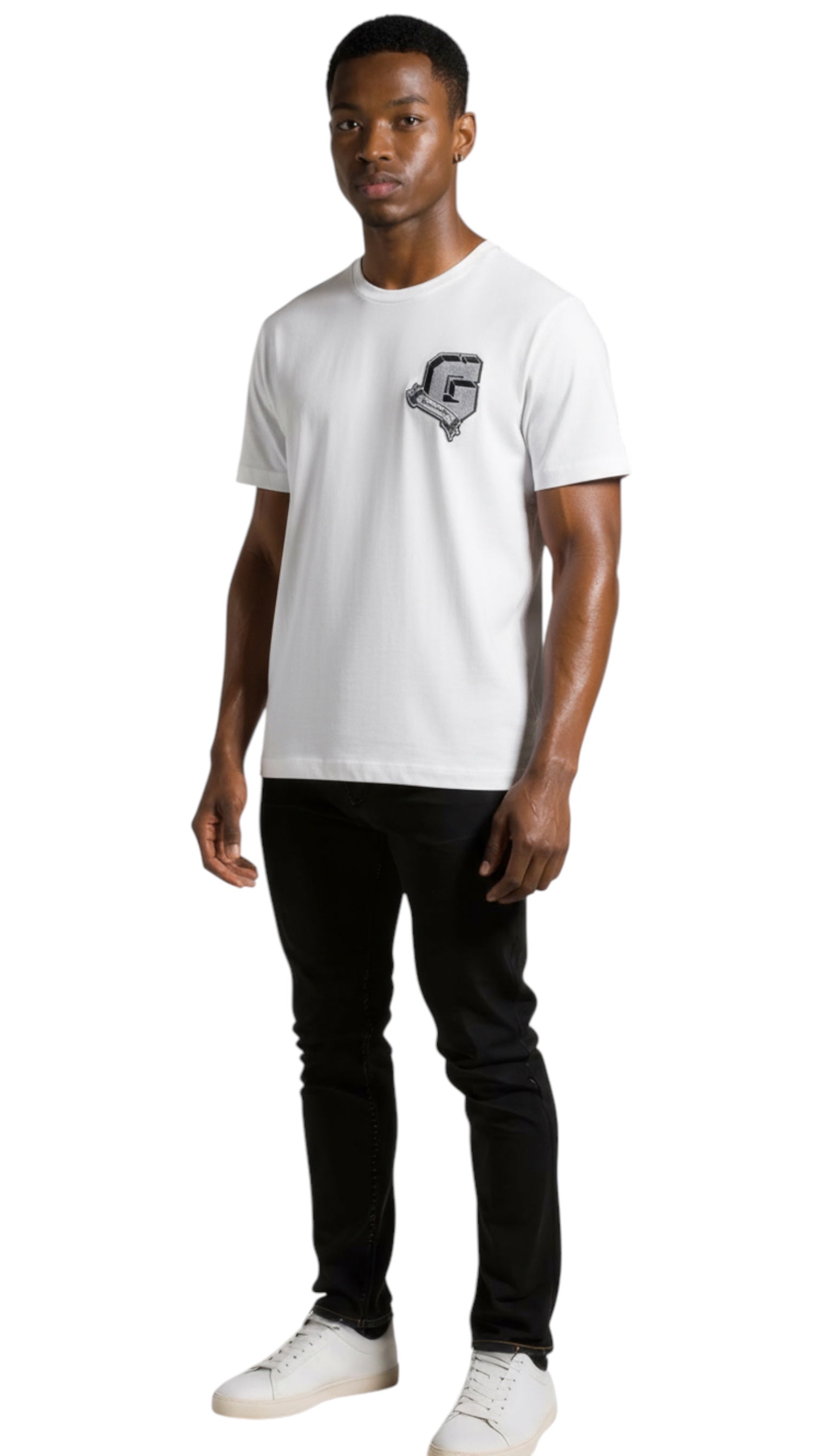 Tricou alb pentru bărbați Cipria cu logo Givenchy aplicat