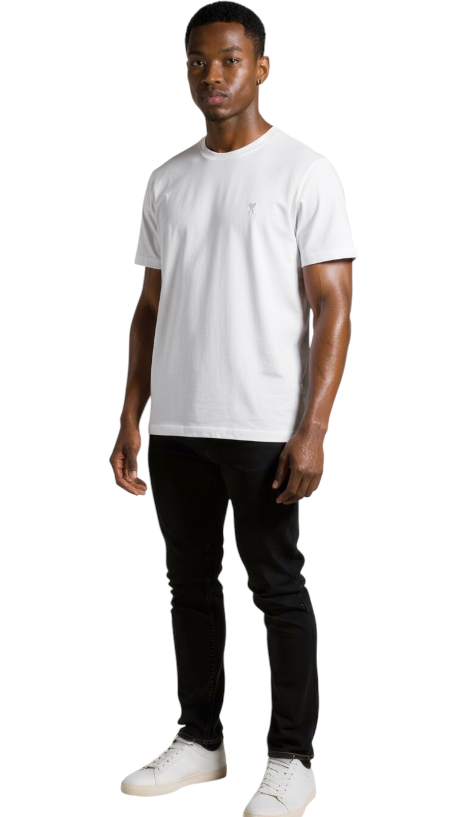 T-shirt unisexe  ami de coeur en coton biologique blanc