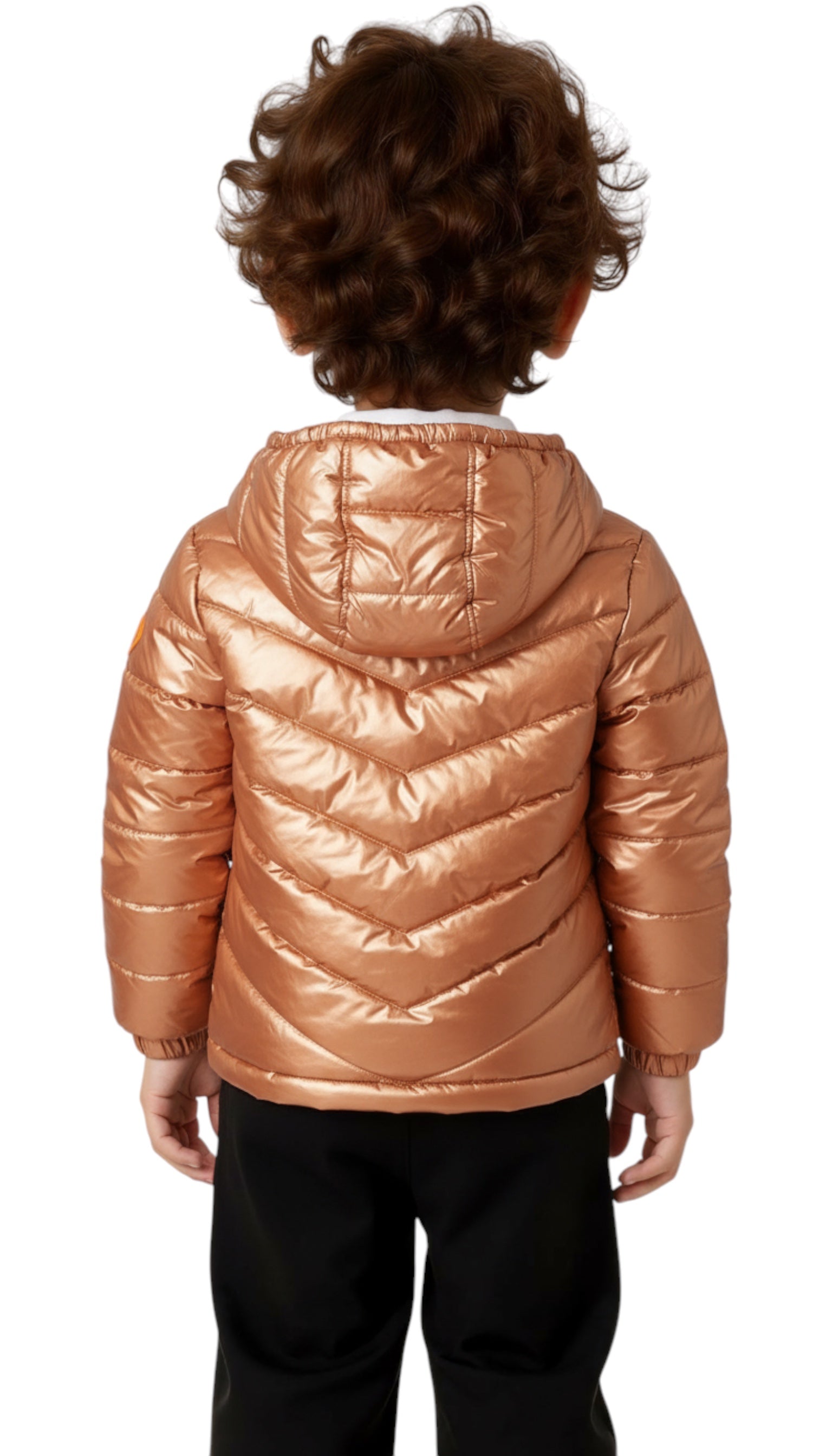 Guess boys' copper puffer jacket