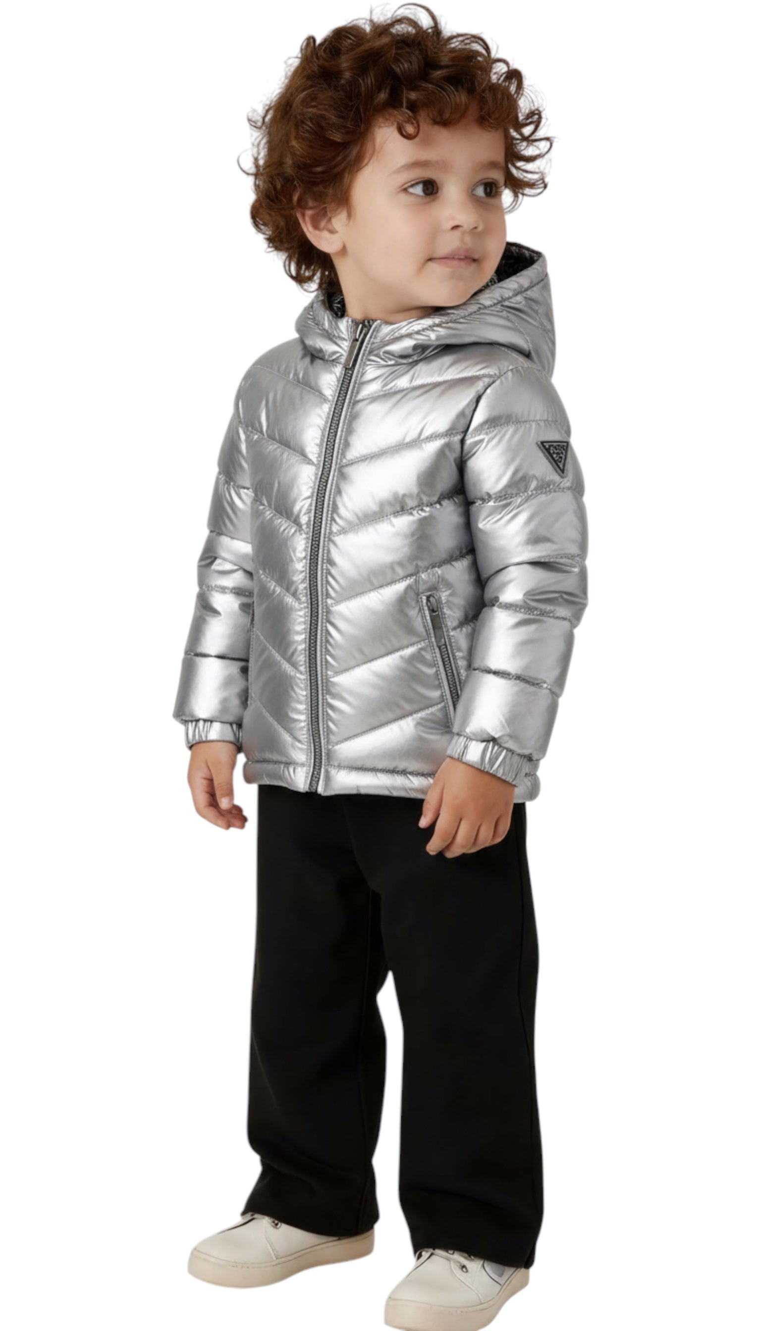 Silver Guess boy's puffer jacket