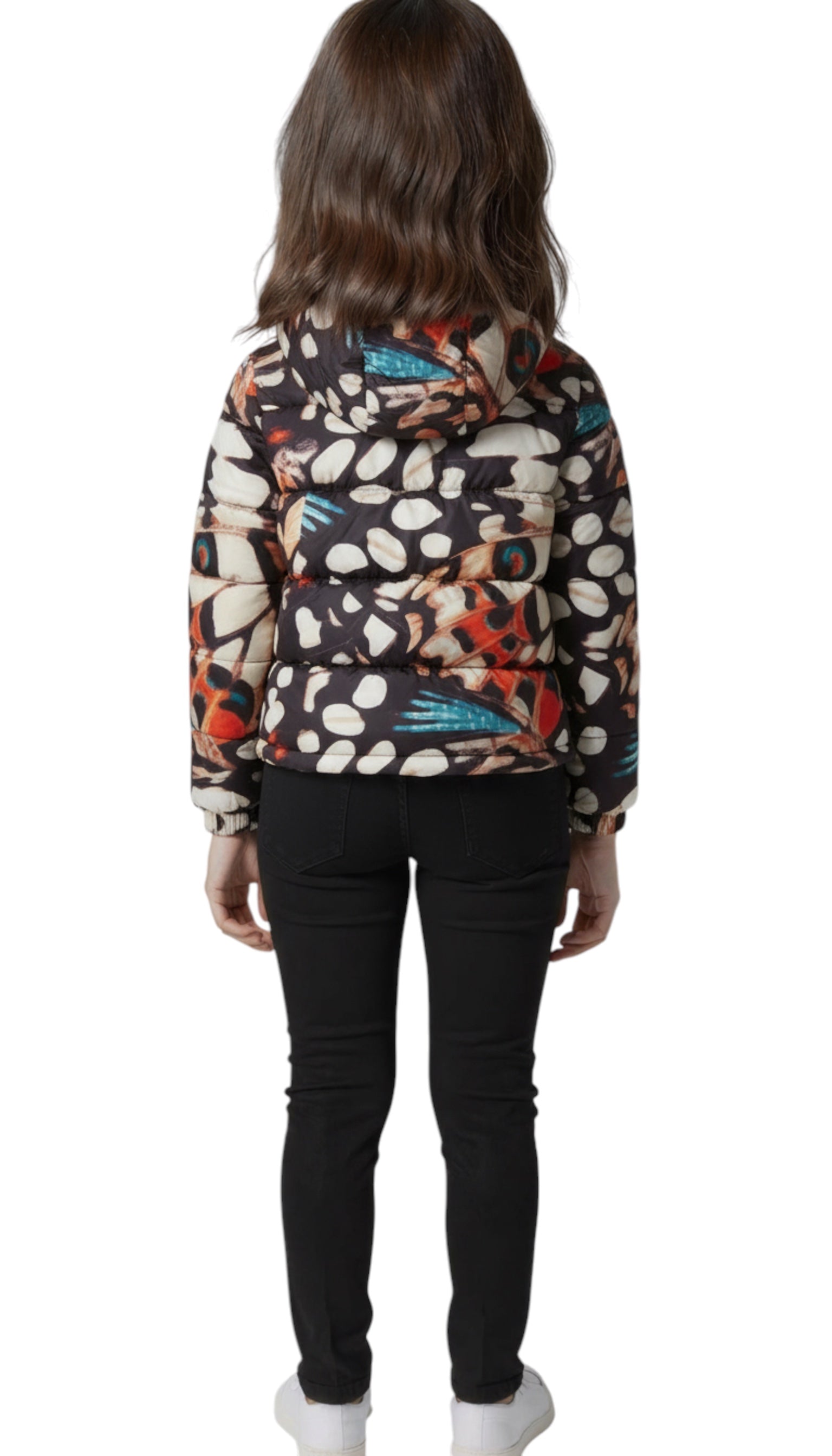 Guess girls' multicoloured puffer jacket