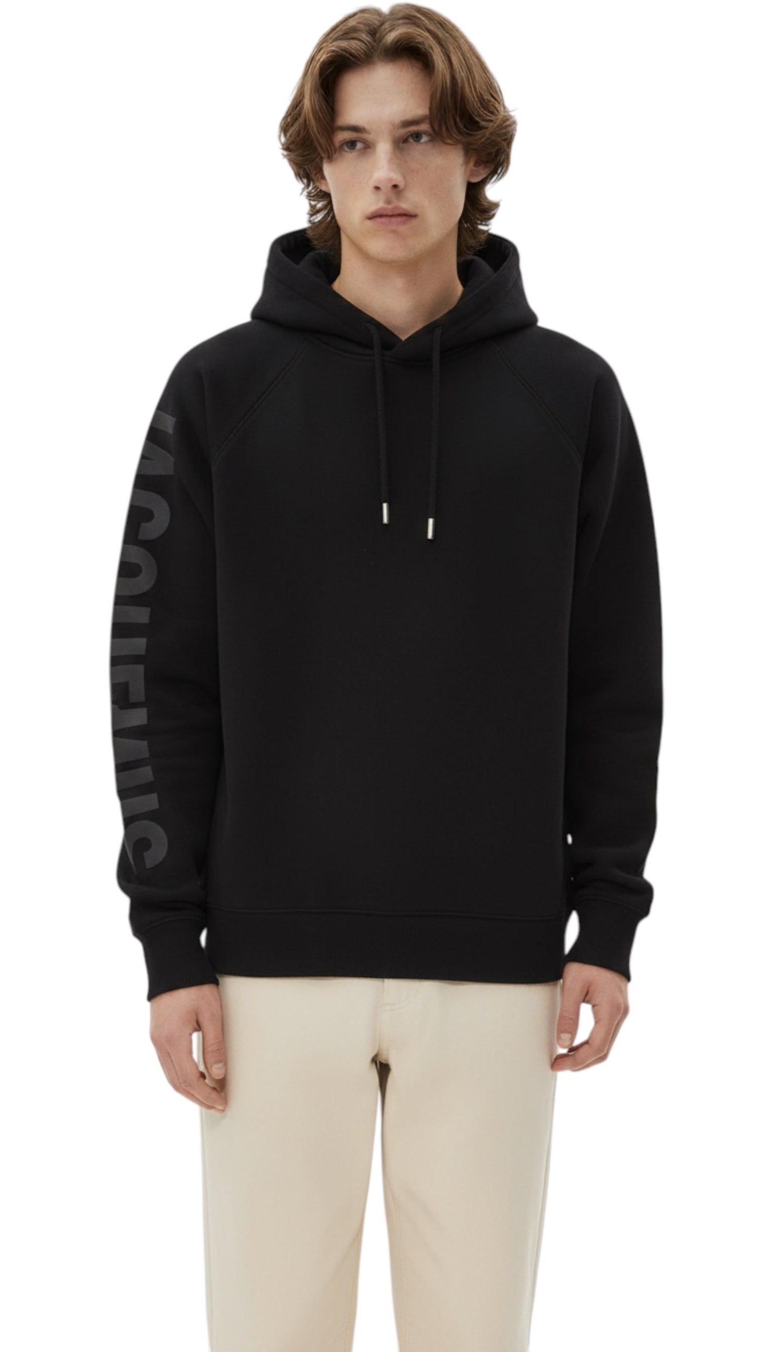 Jacquemus unisex black typo hoodie