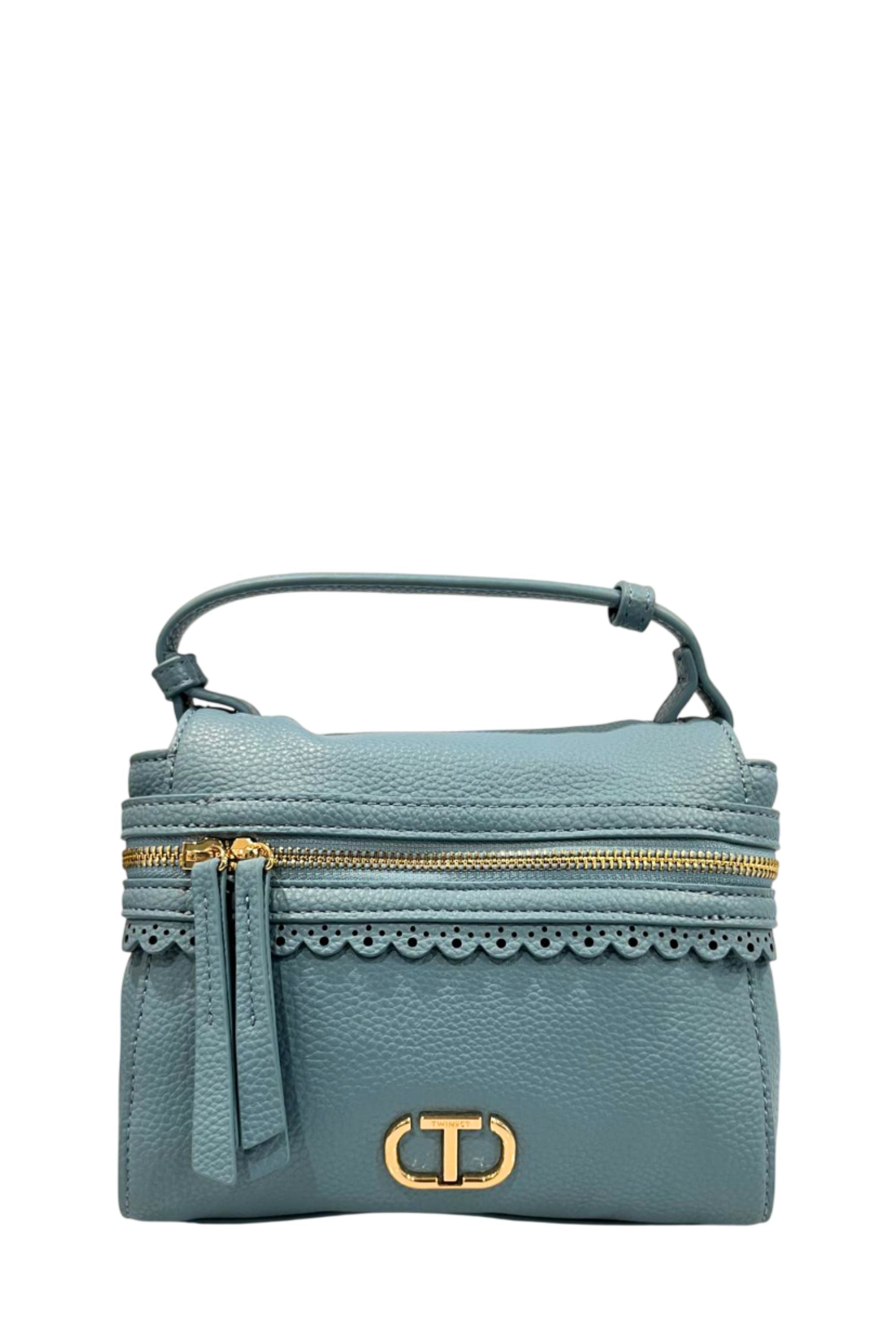 Twinset Niebieska Mini Torebka