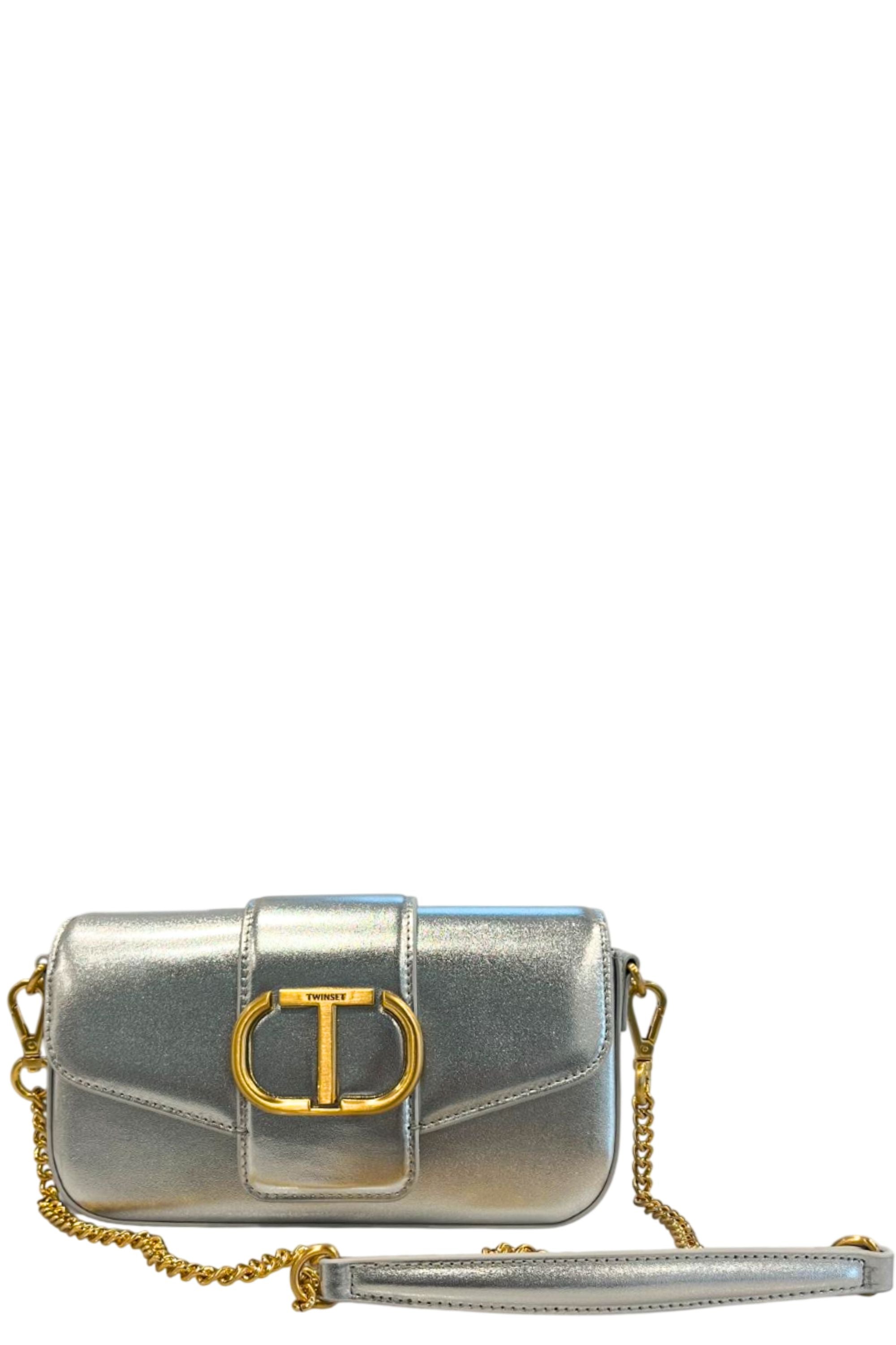 Twinset Silver Mini Crossbody Bag