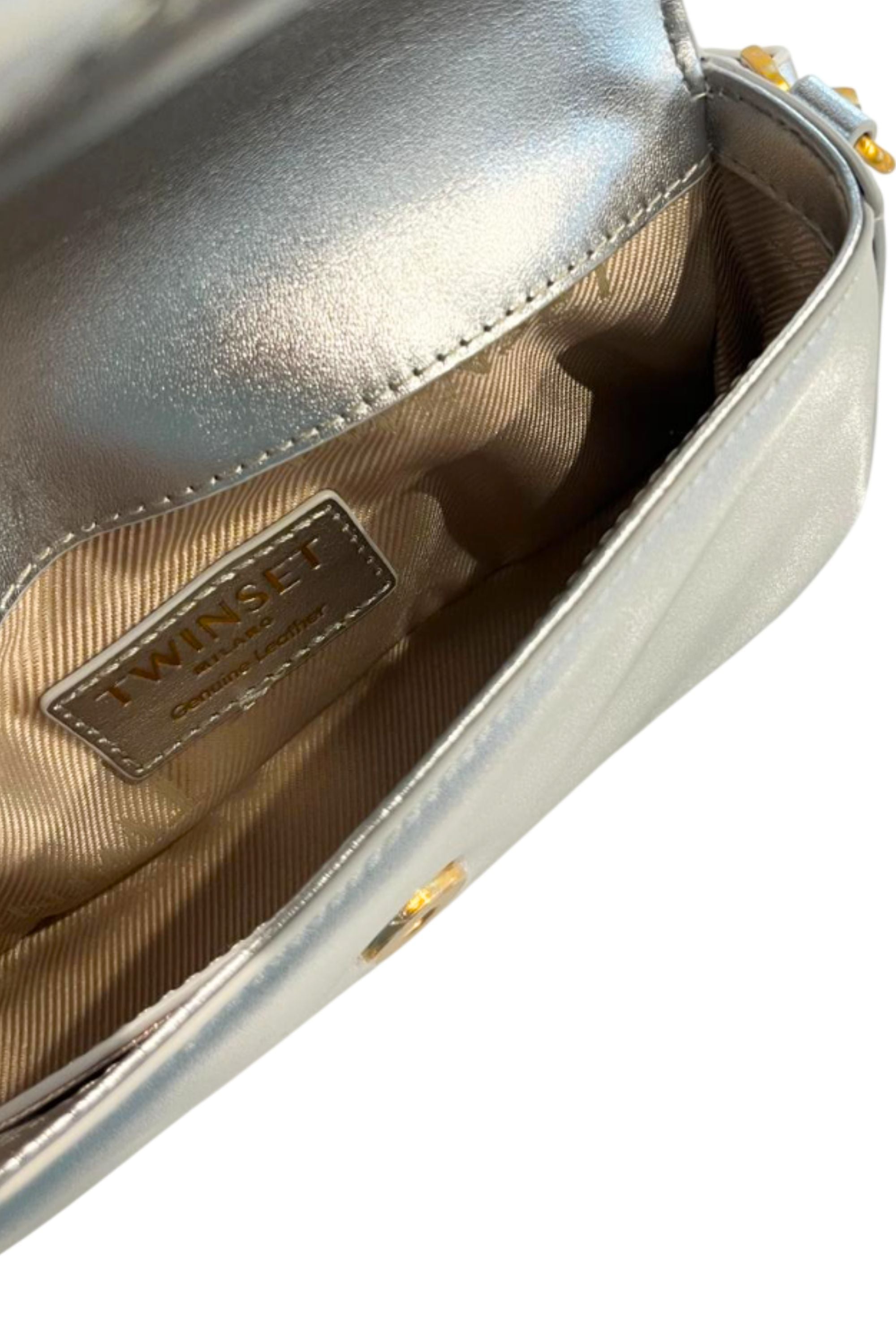 Twinset Silver Mini Crossbody Bag