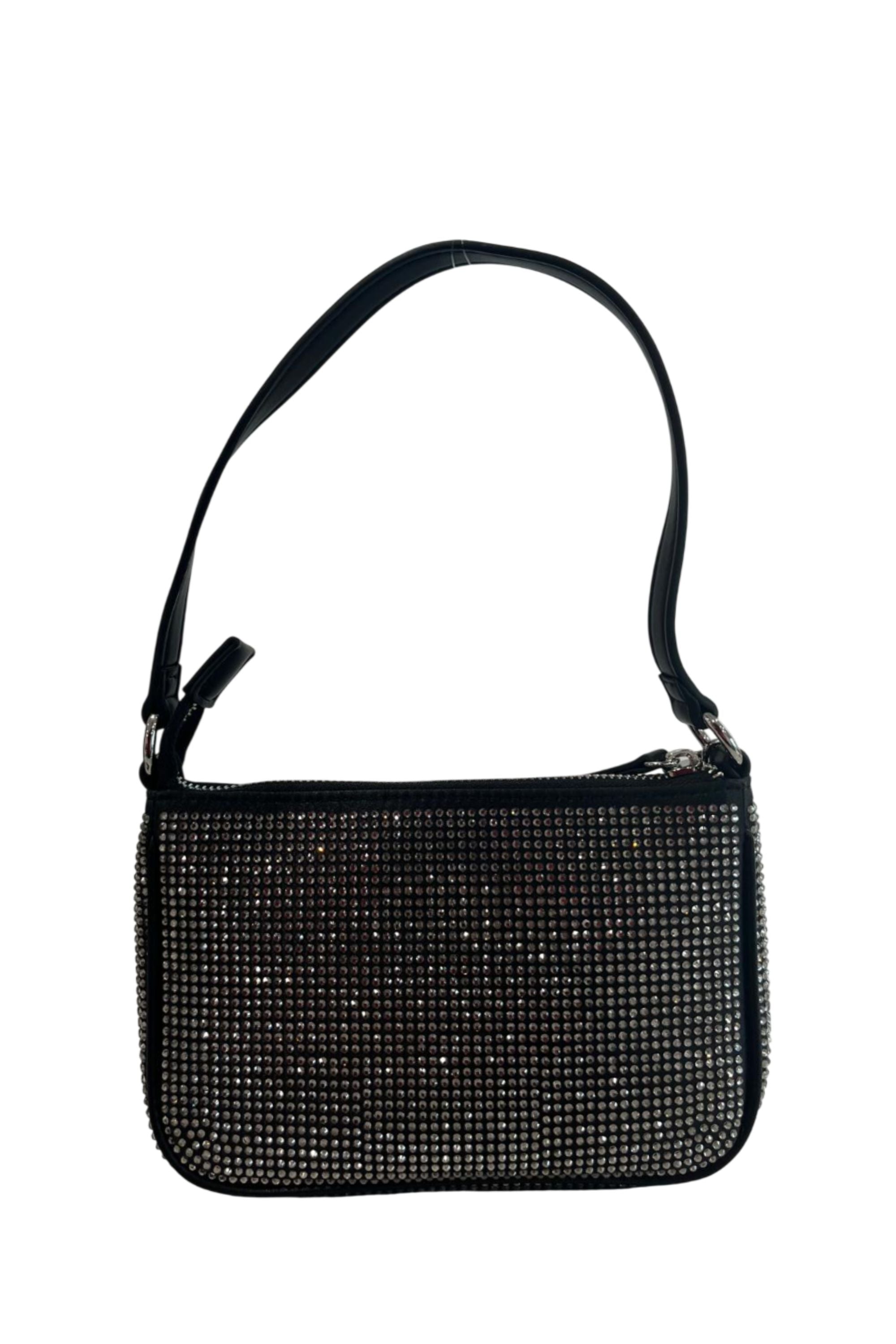 Twinset Sac Bandoulière à Strass Noir