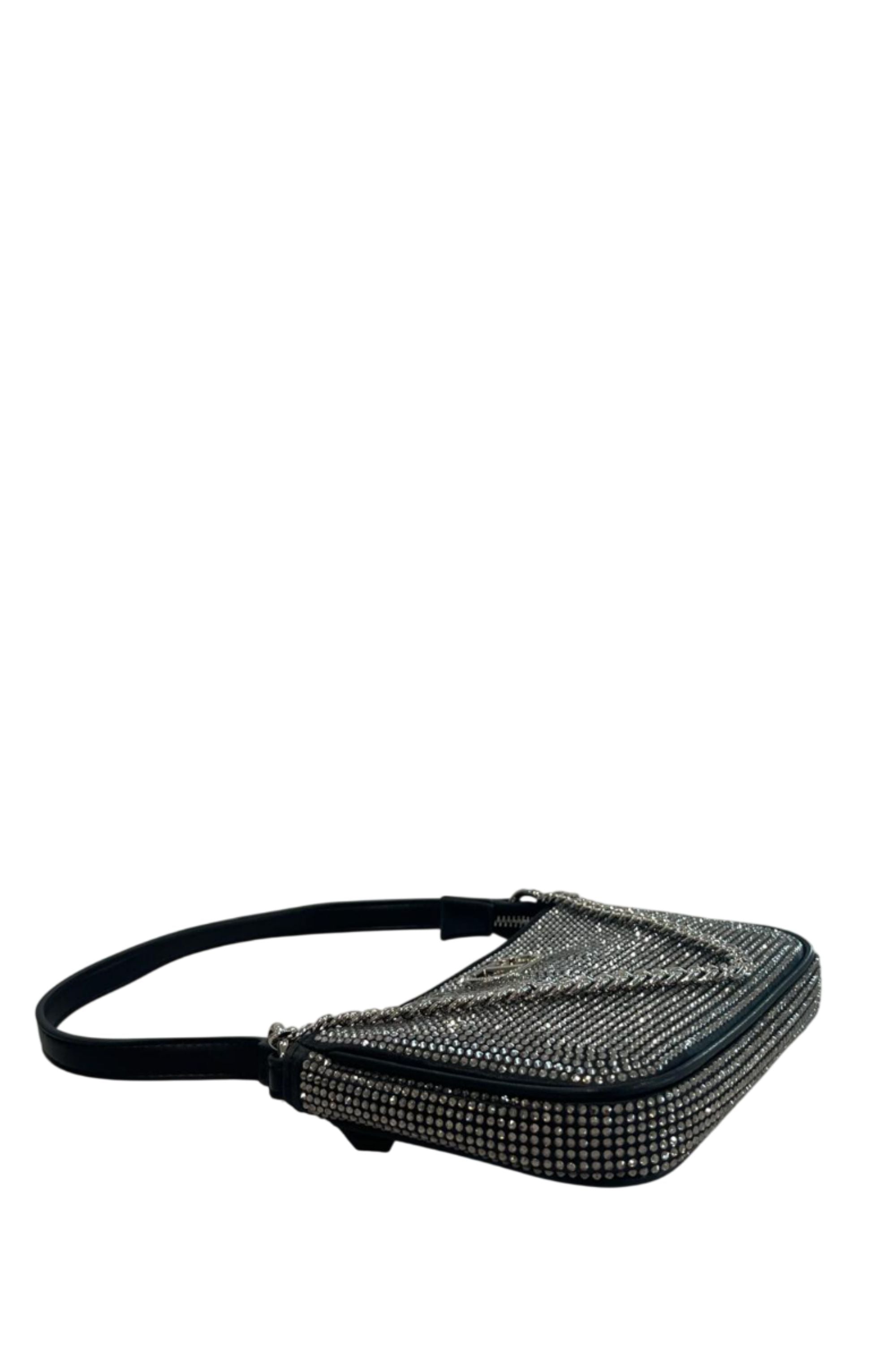 Twinset Sac Bandoulière à Strass Noir