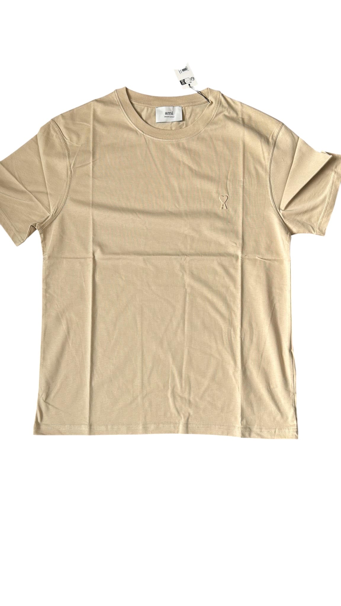T-shirt unisexe  ami de coeur en coton biologique beige