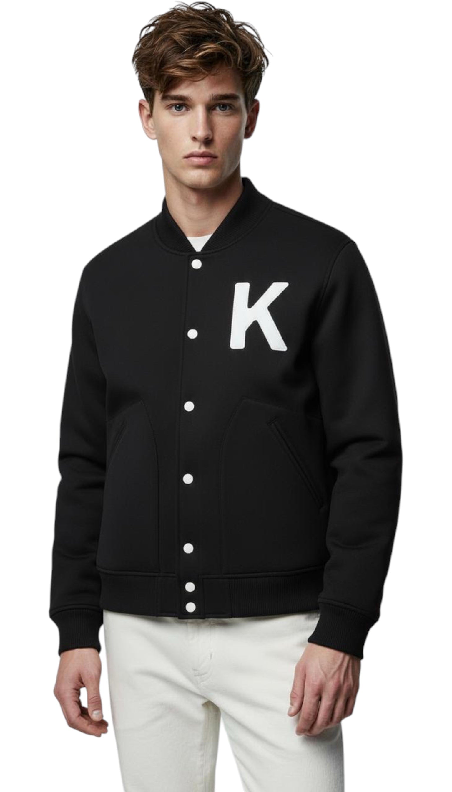 Kenzo Tiger Jersey Varsity Men's Jacket, Black 