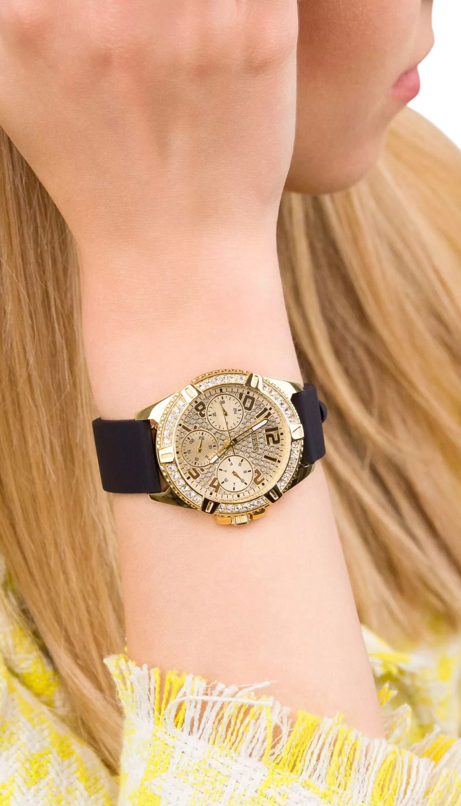 Ceas de damă Guess GW0349L1 Negru / Roșu